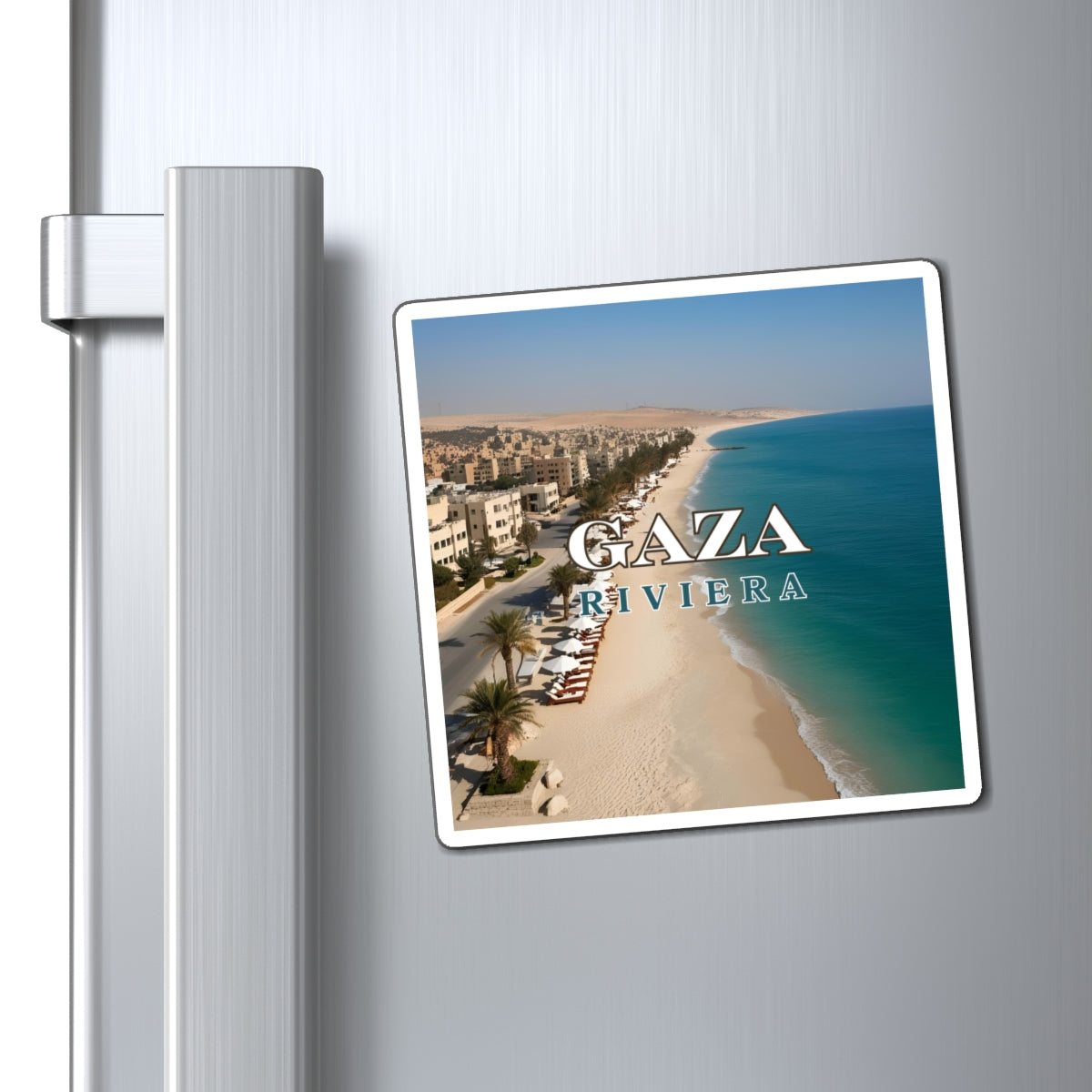 Gaza Riviera Travel Magnet Printify
