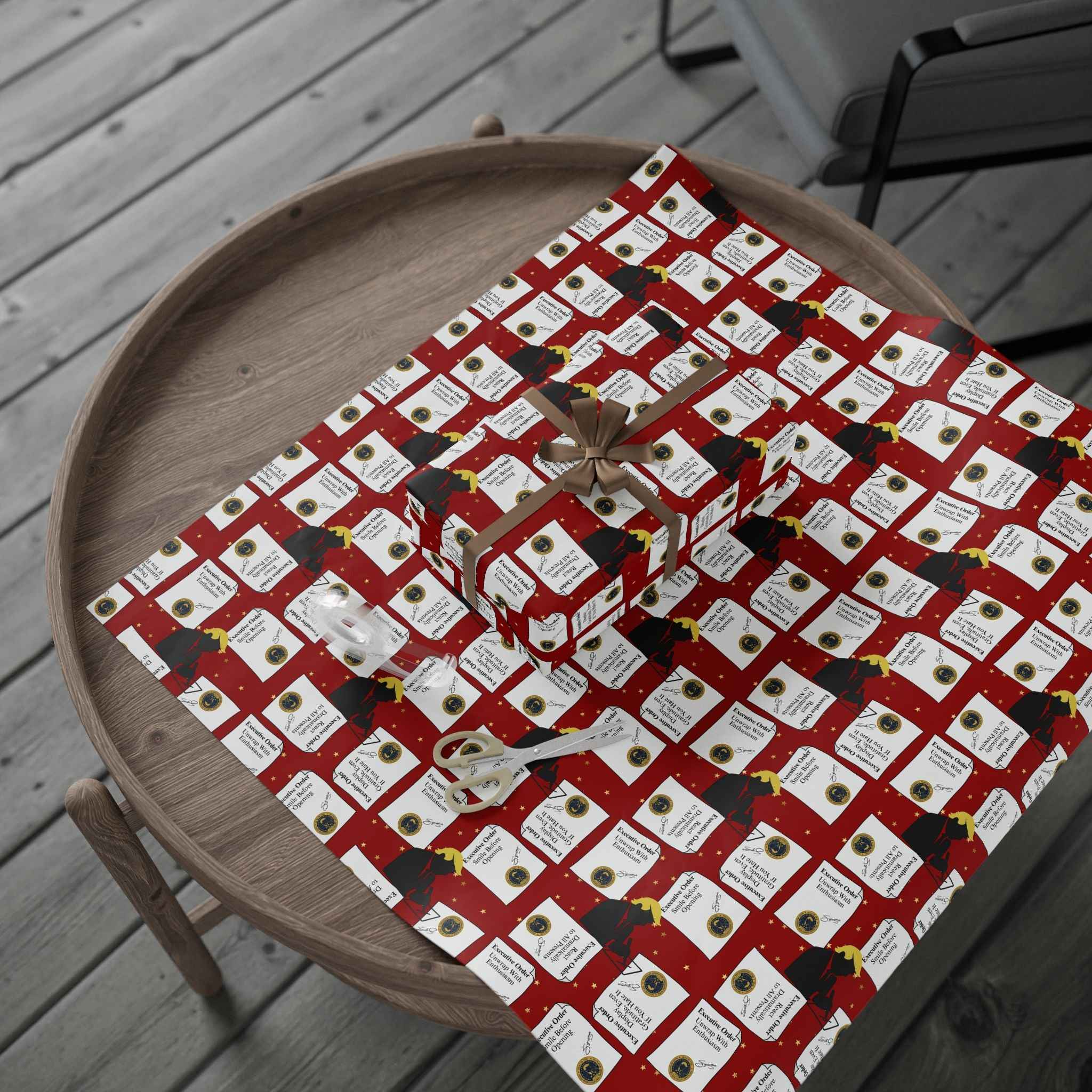 Executive Orders Gift Wrap – Political Parody Edition
