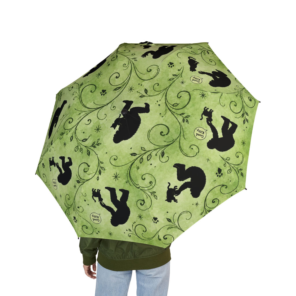 Good Kitty Bigfoot and Cat Compact Umbrella