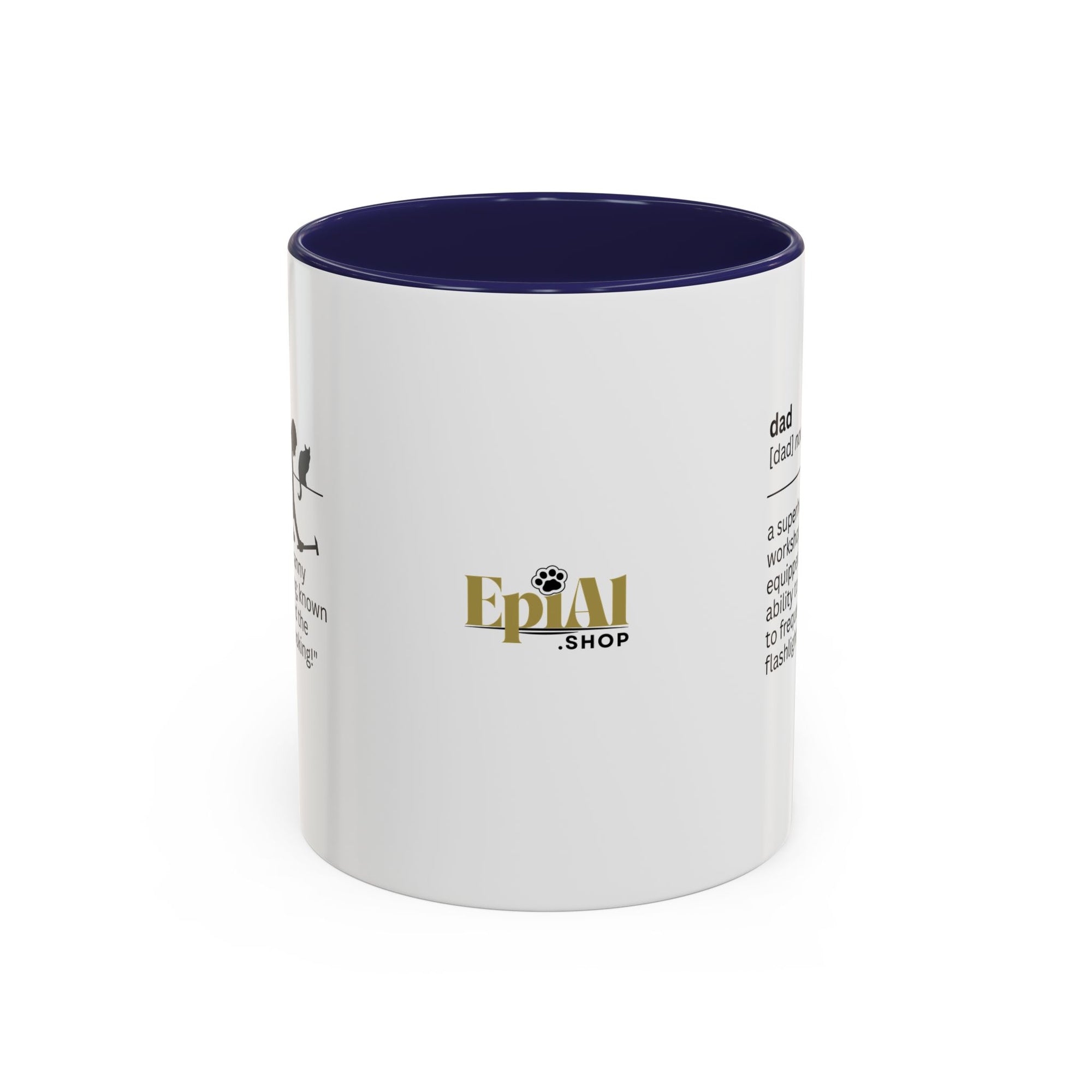 Dad Flashlight Accent Coffee Mug - Perfect Gift for Dads