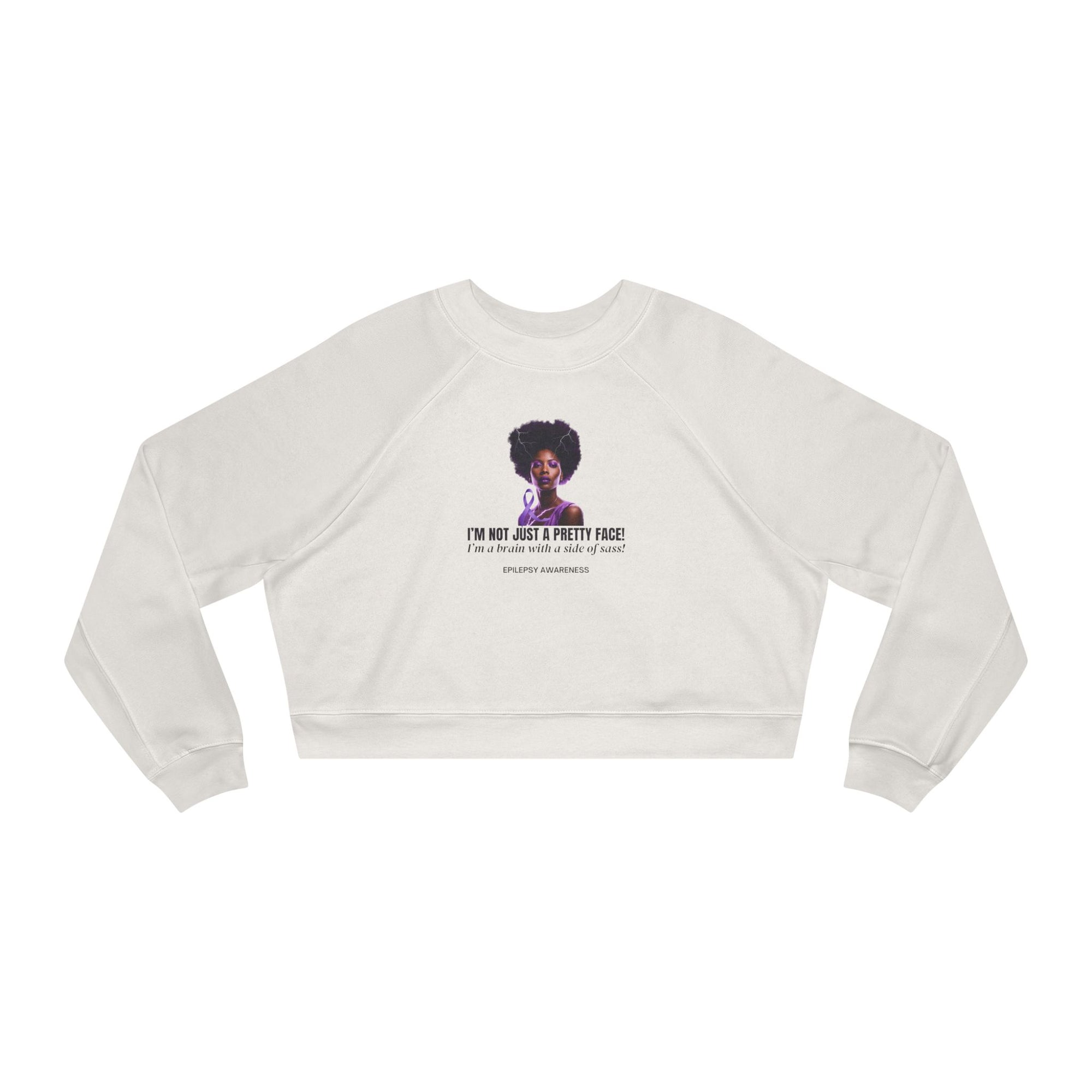 Sassy Brain Women's Cropped Fleece Pullover
