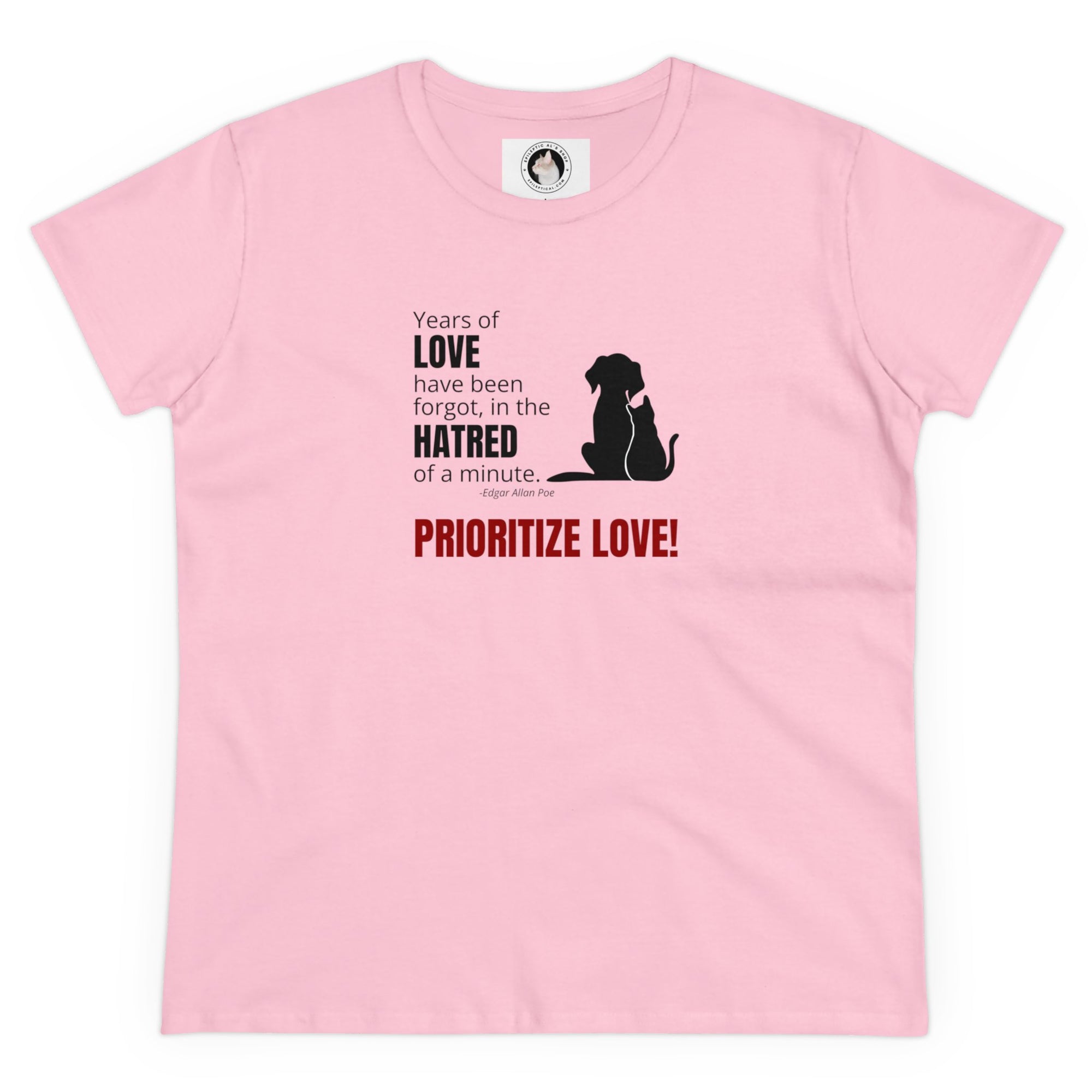 Prioritize Love Women's Midweight Cotton Tee