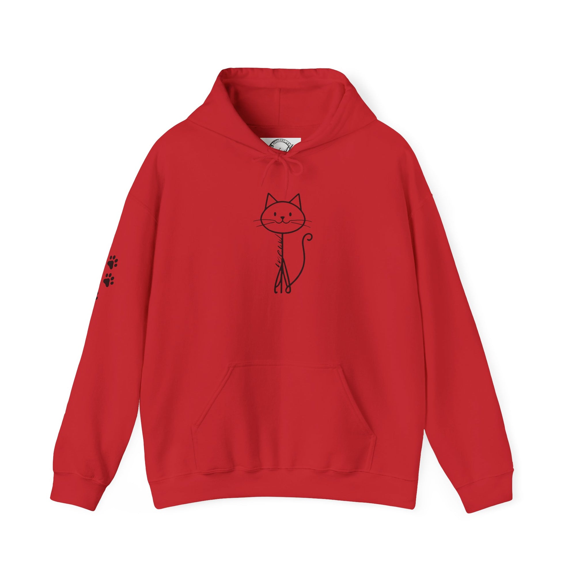 Cozy Stick Cat Lover Hoodie