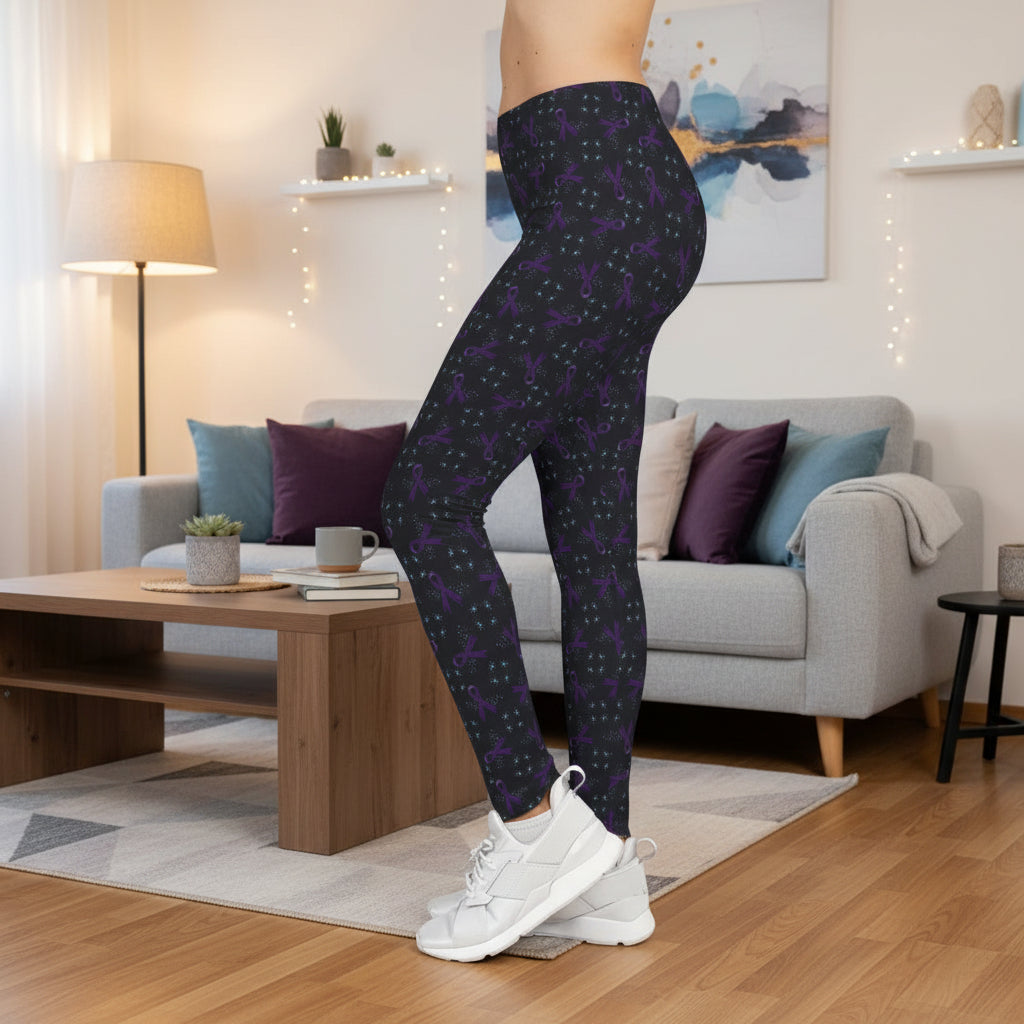 Neurons & Ribbons Epilepsy Awareness Women’s Leggings