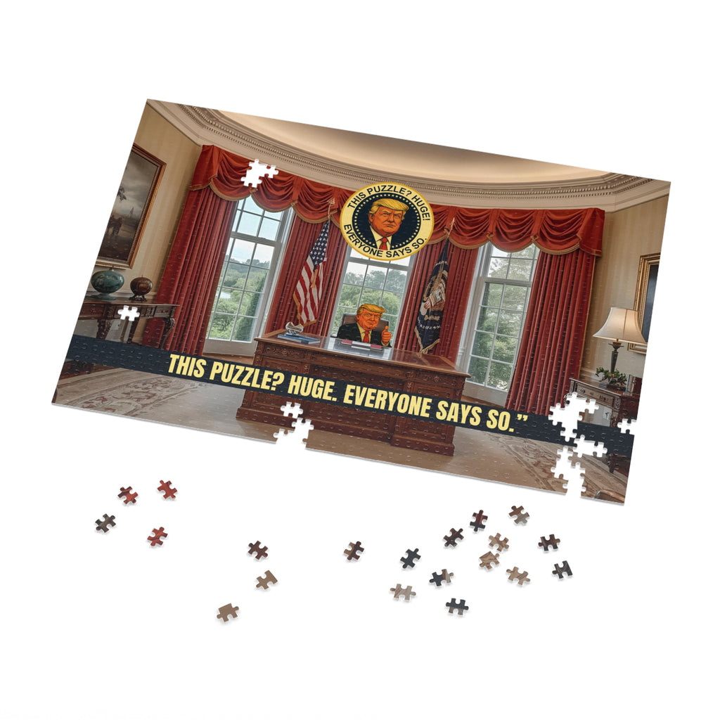 “This Puzzle? Huge. Everyone Says So.” Political Parody Jigsaw Puzzle