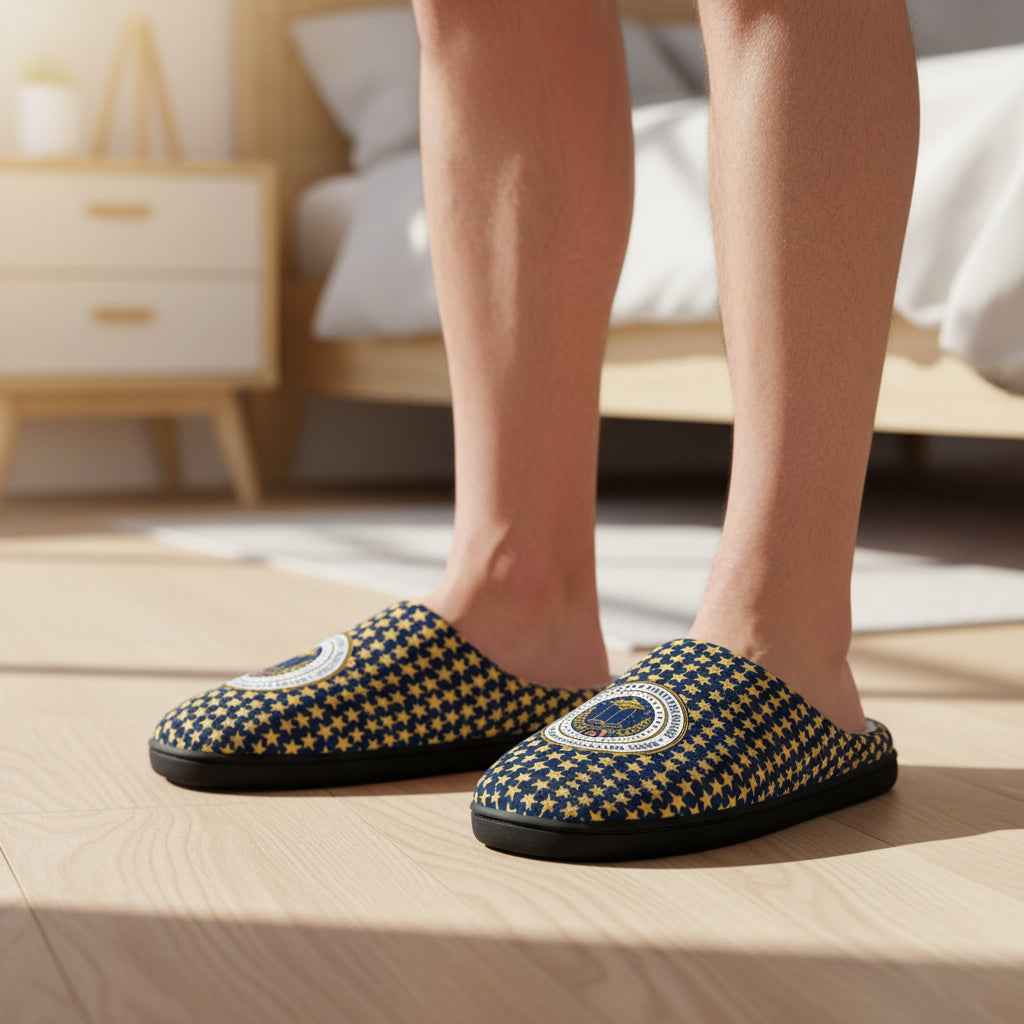 Men's U.S. Bureau of Sock & Slipper Affairs Slippers – Faux Seal House Shoes