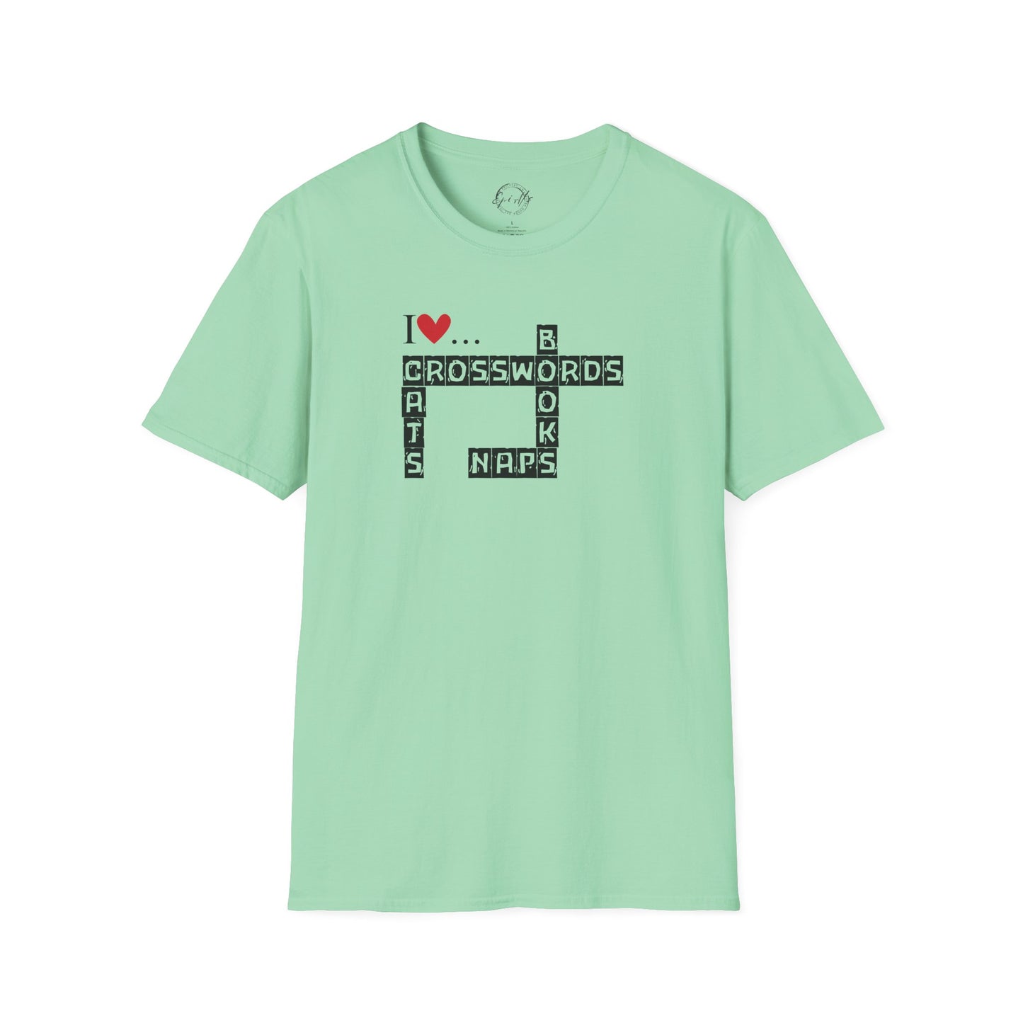 Crosswords and Cats Unisex Softstyle T-Shirt