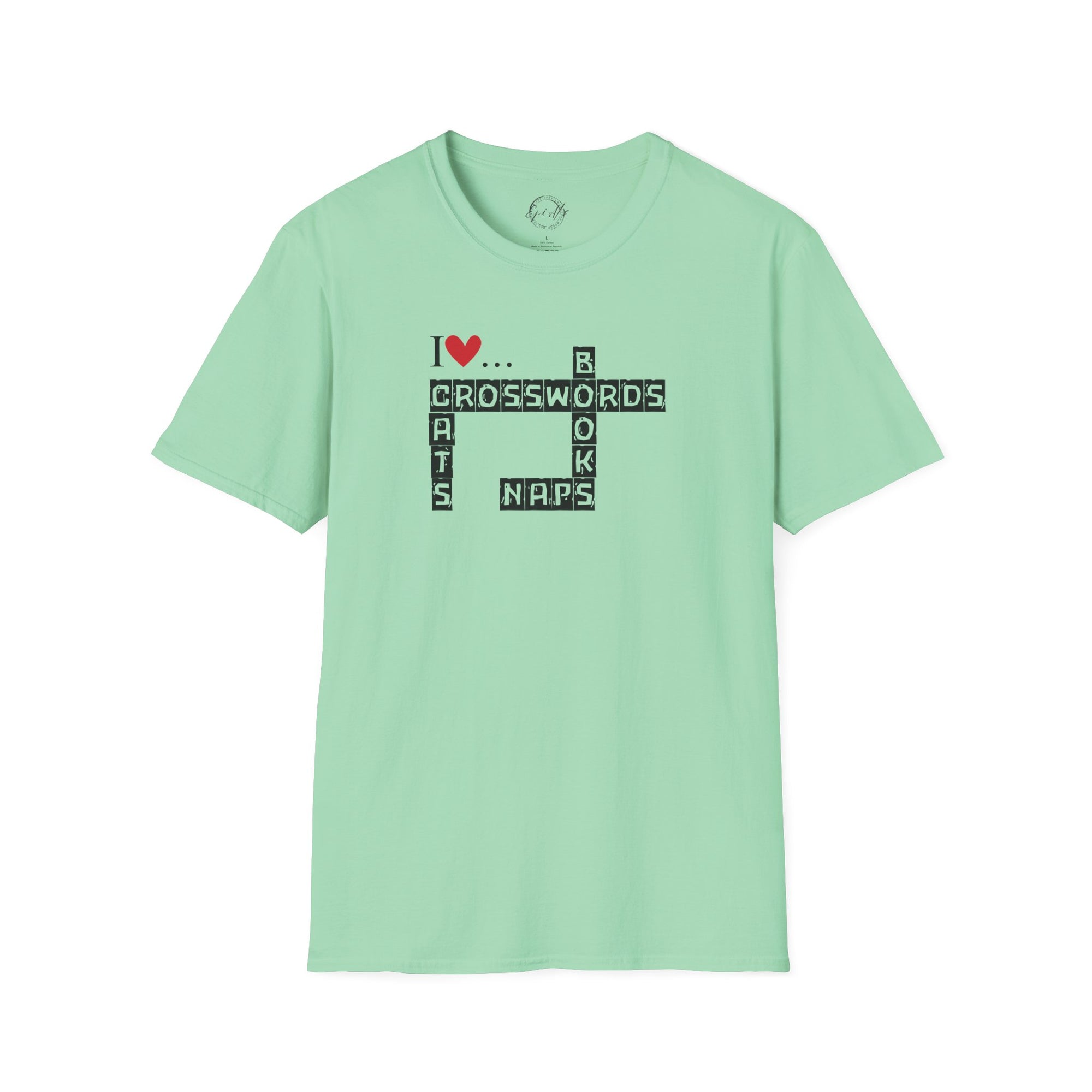 Crosswords and Cats Unisex Softstyle T-Shirt