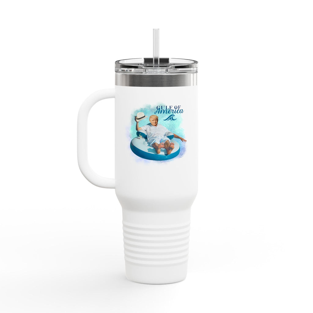 Trump Gulf of America Insulated Travel Mug - 40oz Printify
