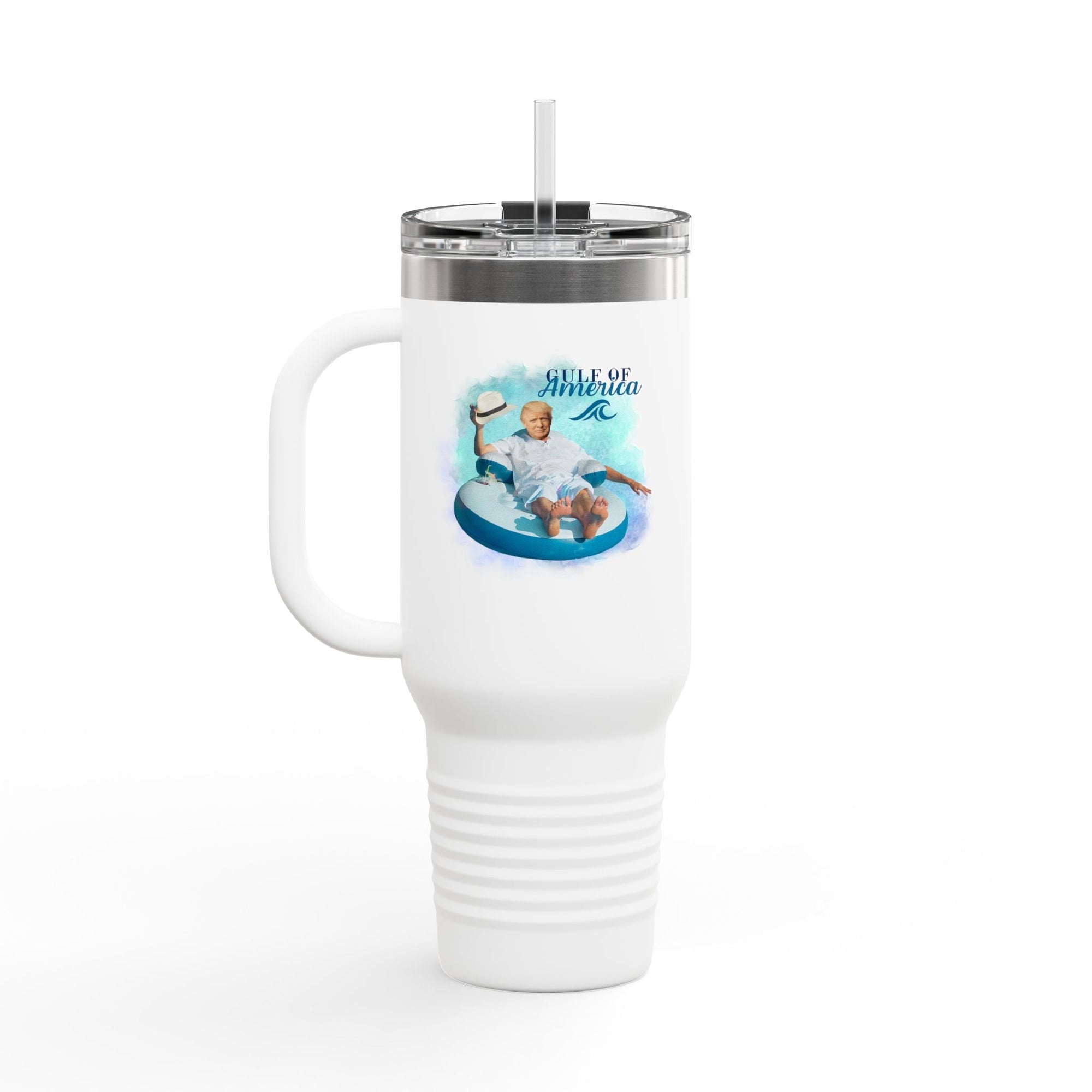 Trump Gulf of America Insulated Travel Mug - 40oz Printify