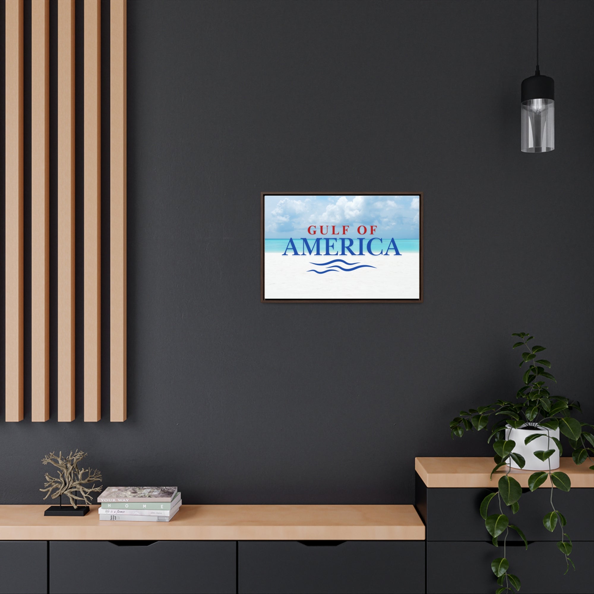 American Gulf Canvas Wrap - Coastal Wall Art for Beach Lovers