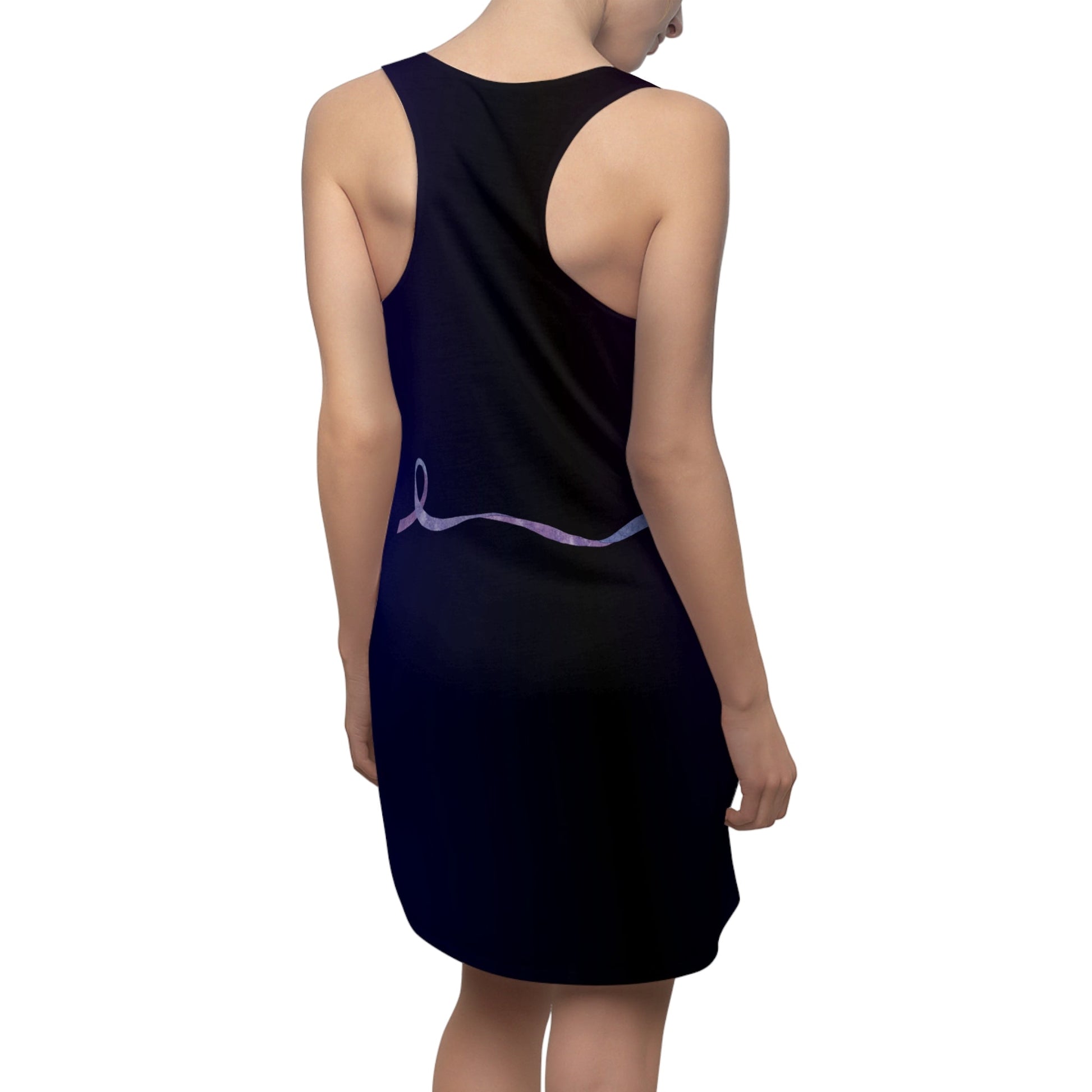 Purple Ribbon for Epilepsy Racerback Dress - Modern Chic with a Message Printify