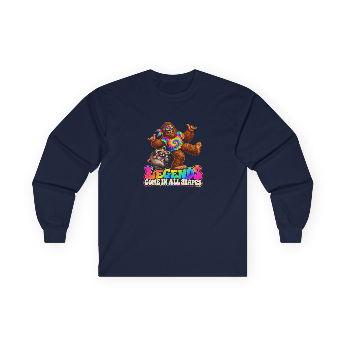 Legends Come in All Shapes | Bigfoot & Jimothy Retro Long-Sleeve Tee