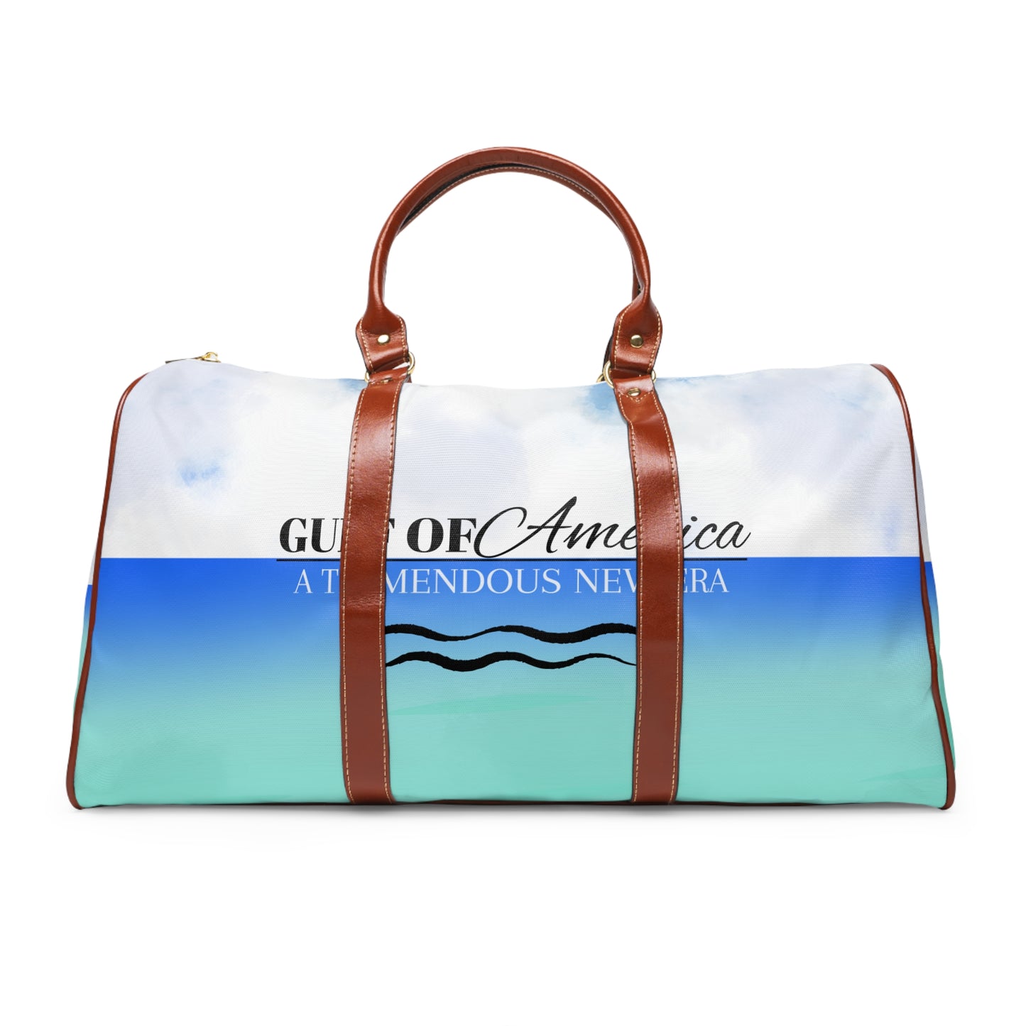 Waterproof Travel Bag - Gulf of America Design for Adventurers and Beach Lovers