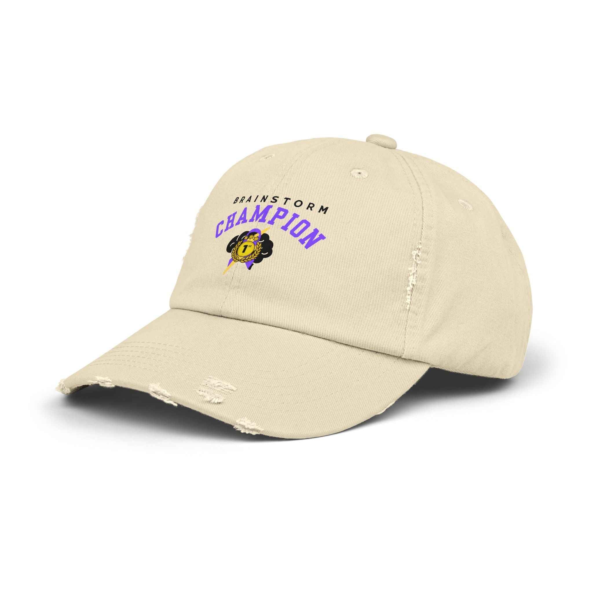 Brainstorm Champion Distressed Cap – Vintage Neurostrong Hat