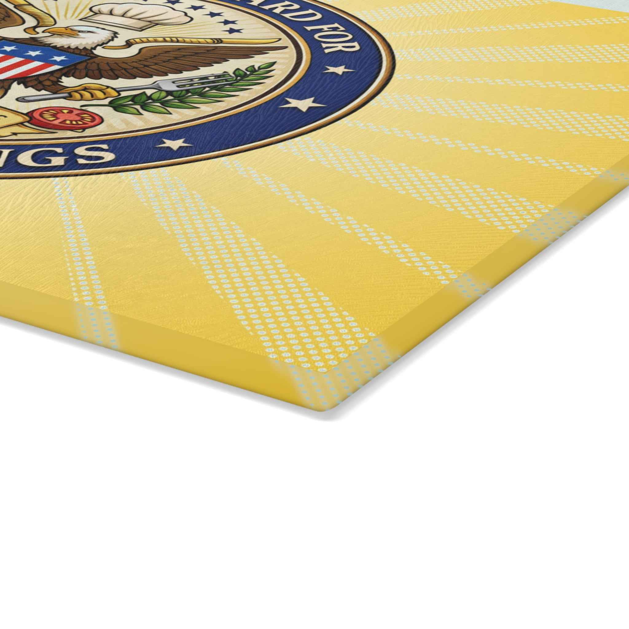 Cutting Board for Cutting Things – Funny Presidential Seal Glass Cutting Board