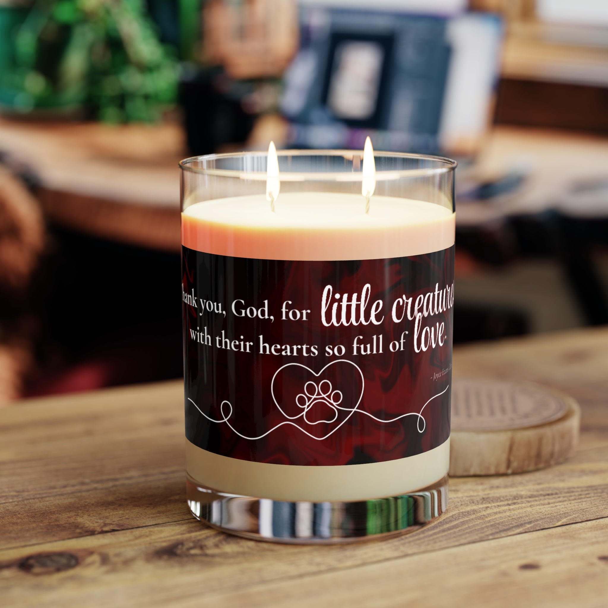 Photo depicting the ​Little Creatures Scented Candle - Full Glass, 11oz from EpiAl's Shop.