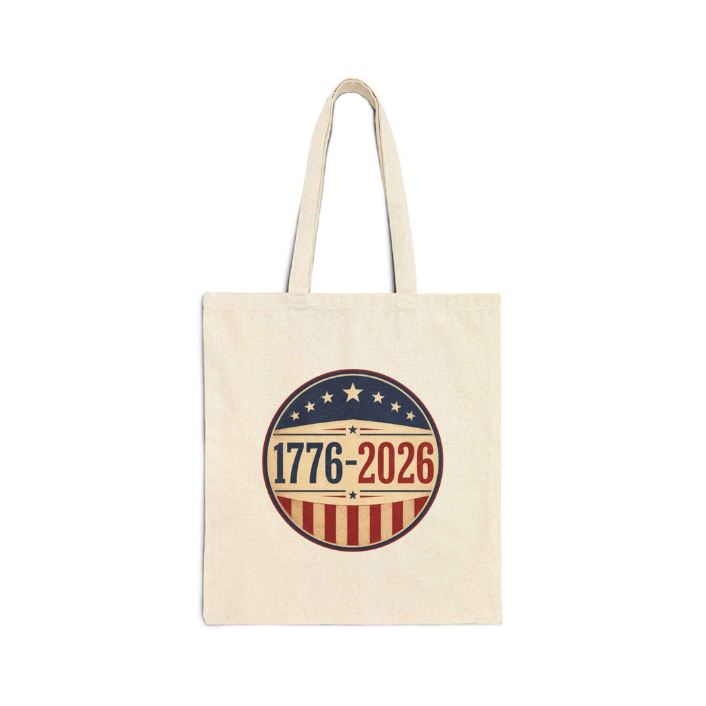 1776–2026 America Anniversary Canvas Tote Bag | Patriotic USA Carryall
