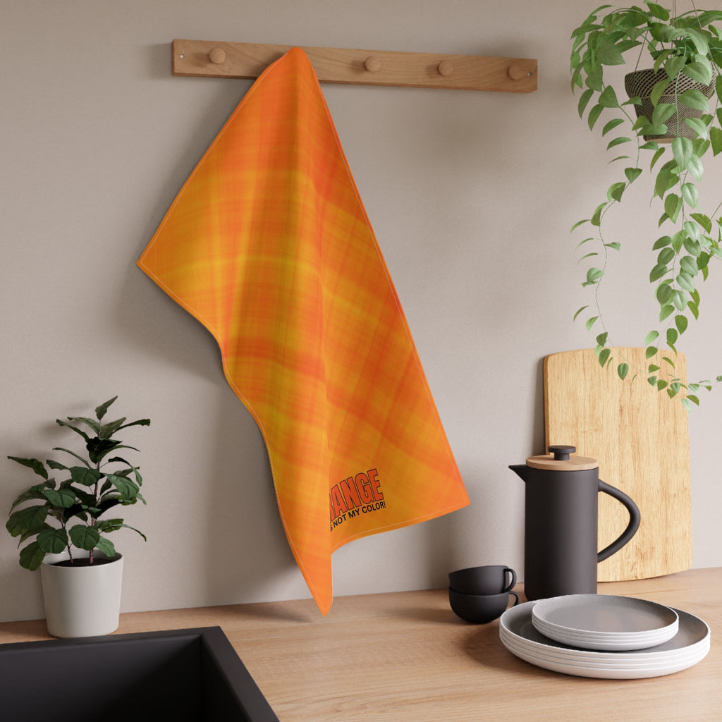 Funny Political Tea Towel - "Orange Is Not My Color!" Printify