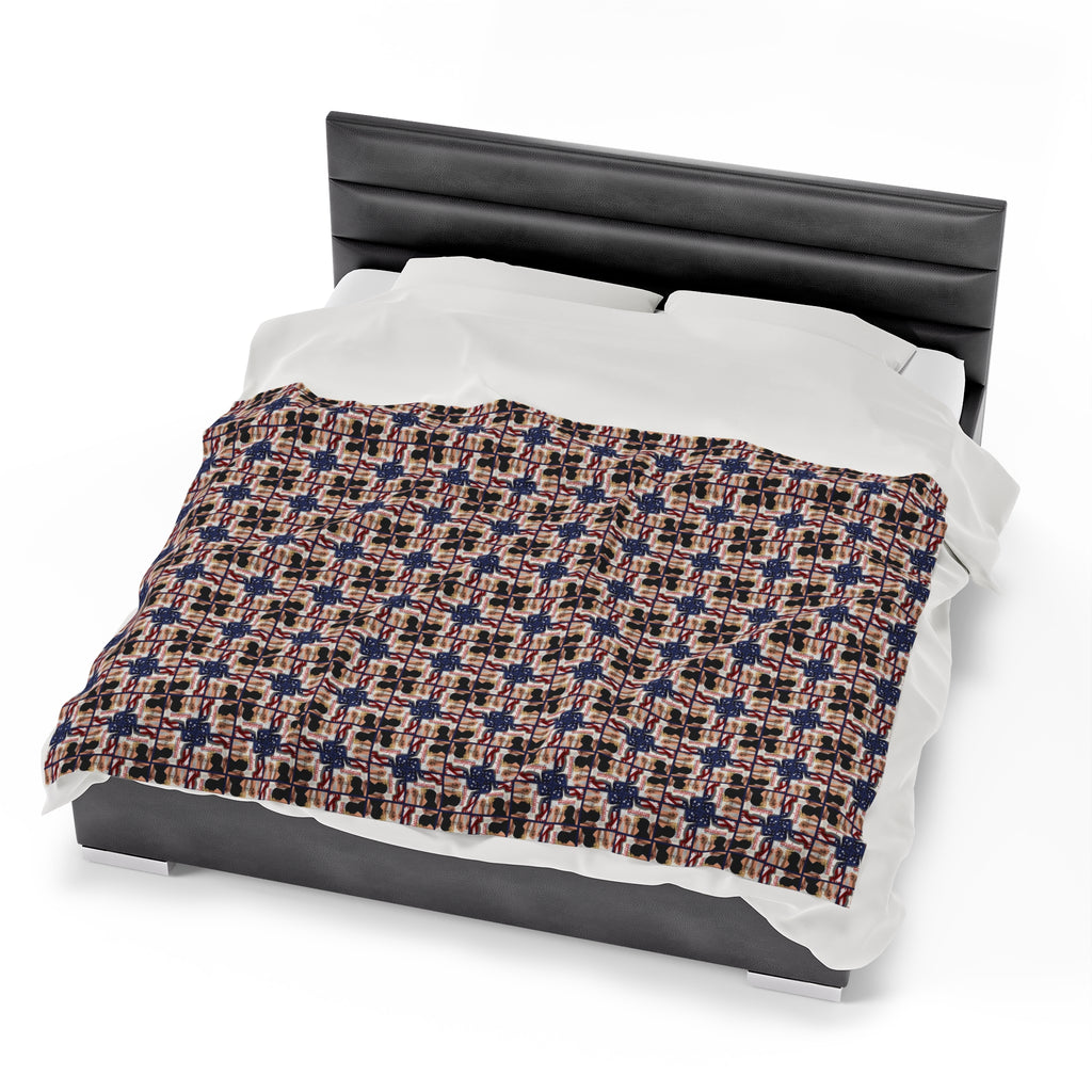 Trump Revolution of Common Sense Velveteen Plush Blanket