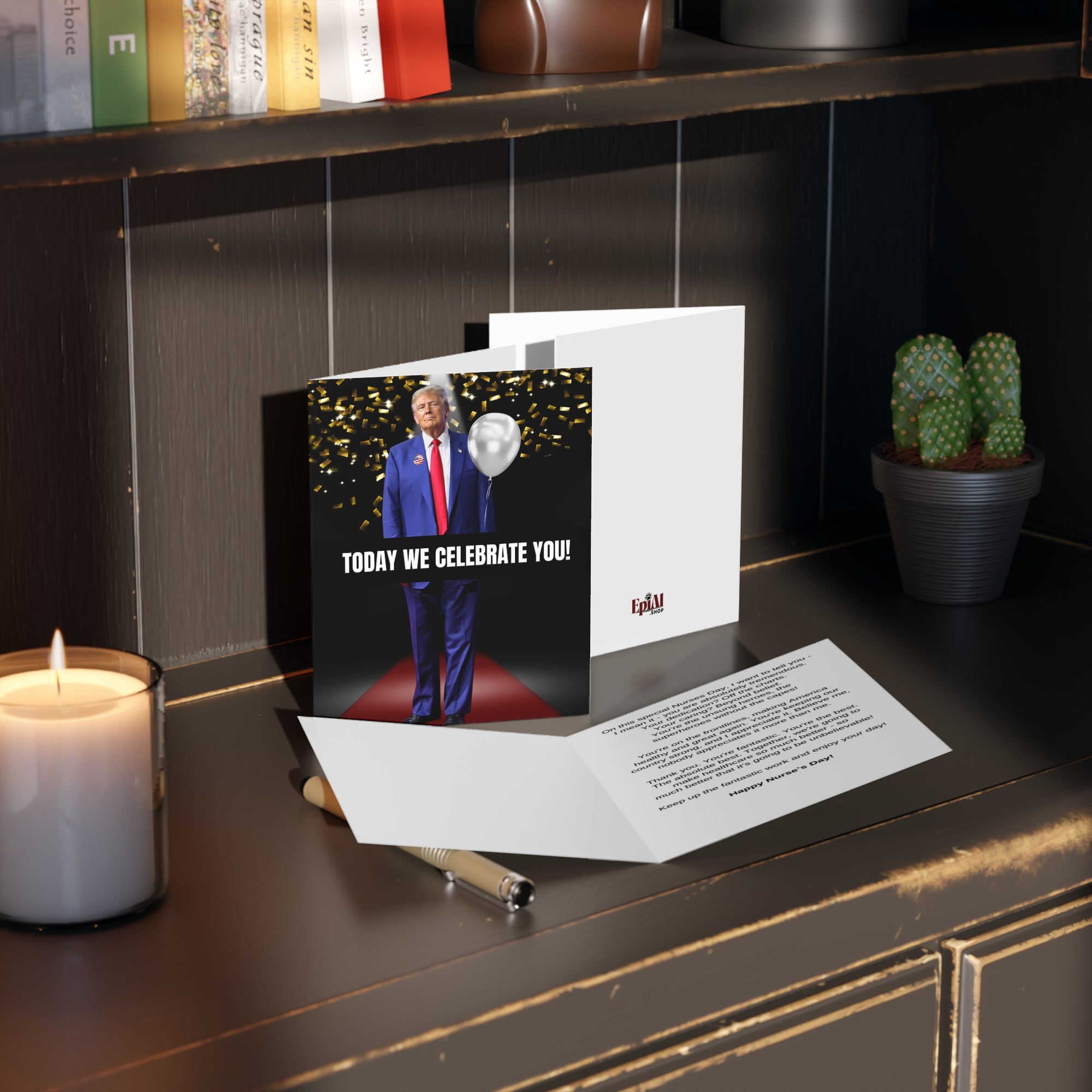 Donald Trump Nurse's Day Greeting Cards (8, 16, and 24 pcs)