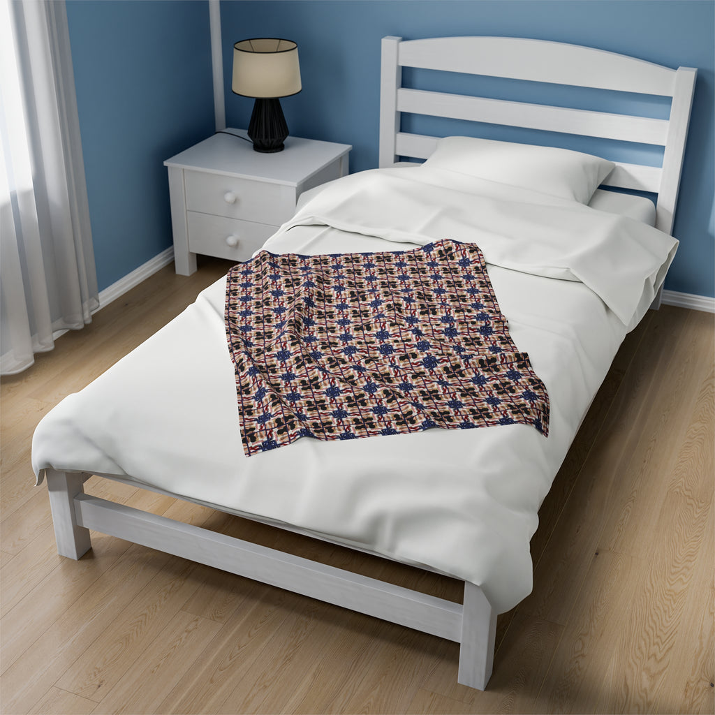 Trump Revolution of Common Sense Velveteen Plush Blanket
