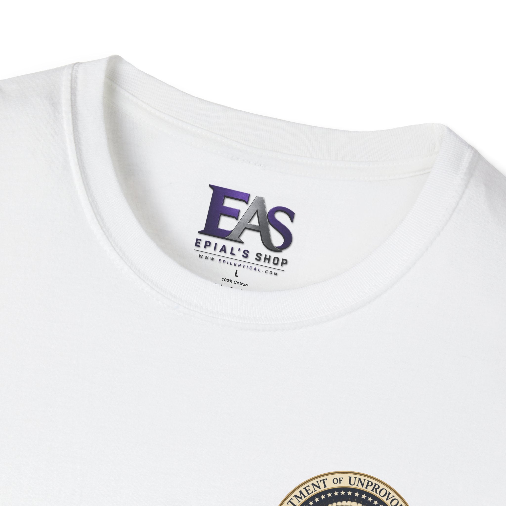 Department of Unprovoked Zoomies Cat T-Shirt | Faux Government Seal Tee