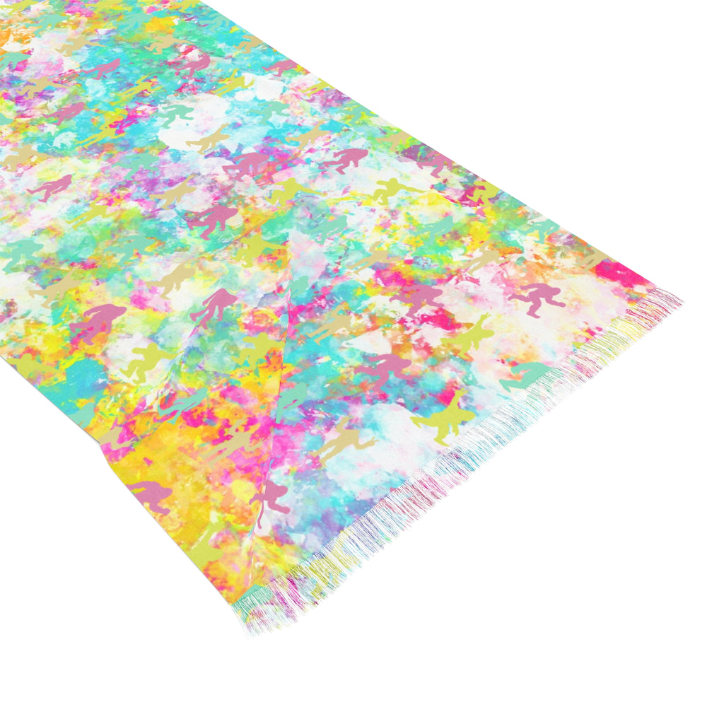 Hide & Squatch | Colorful Tie-Dye Hidden Bigfoot Scarf