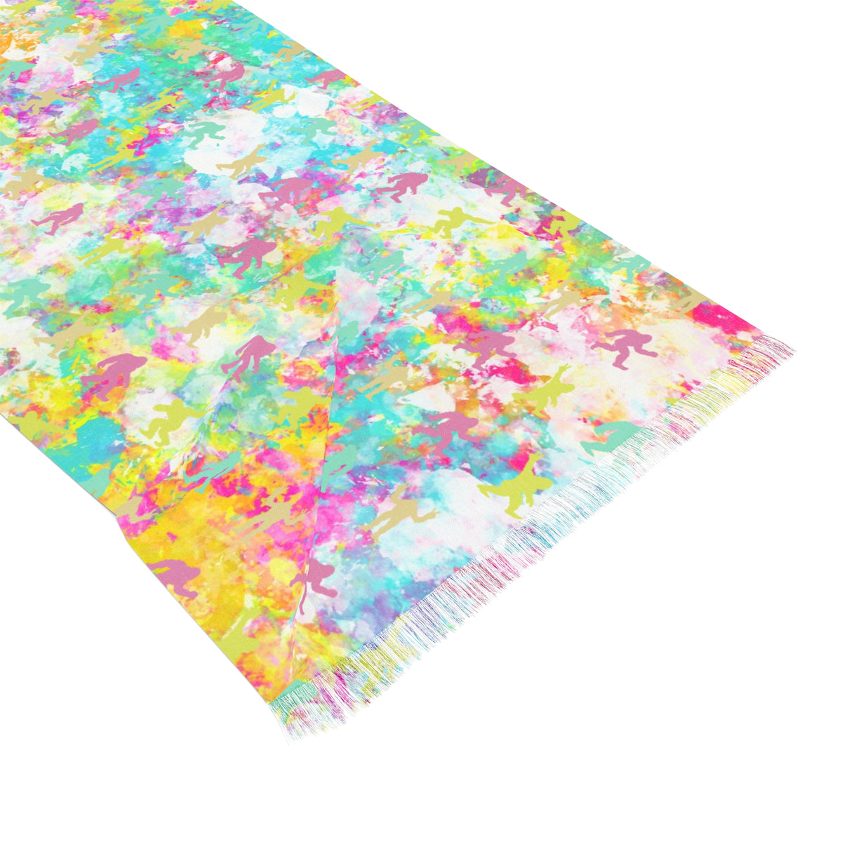 Hide & Squatch | Colorful Tie-Dye Hidden Bigfoot Scarf