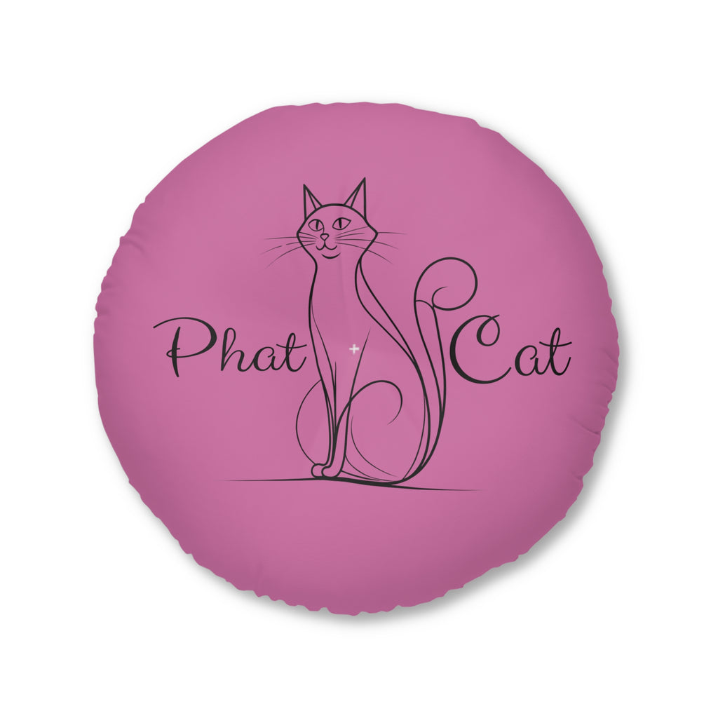 Whimsical Phat Cat Tufted Floor Pillow