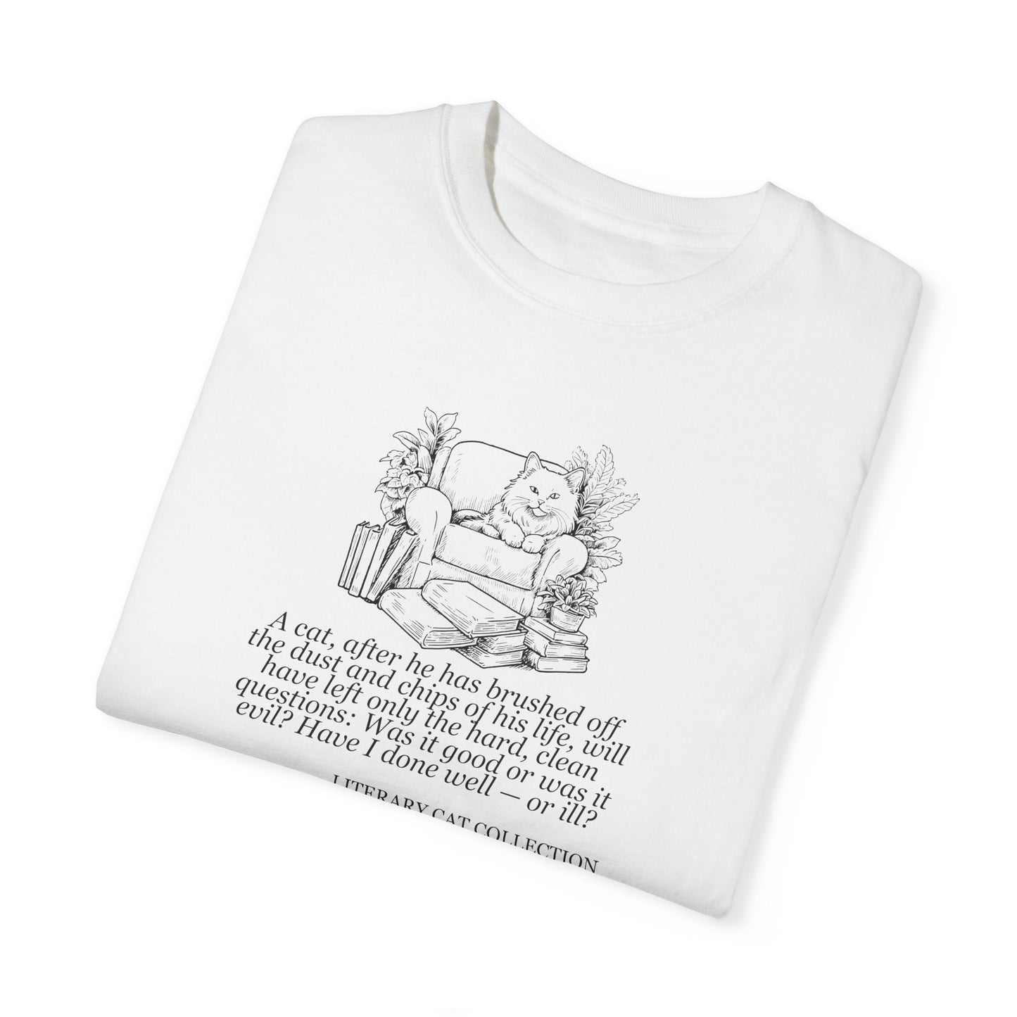 Literary Cat Unisex T-Shirt - East of Eden