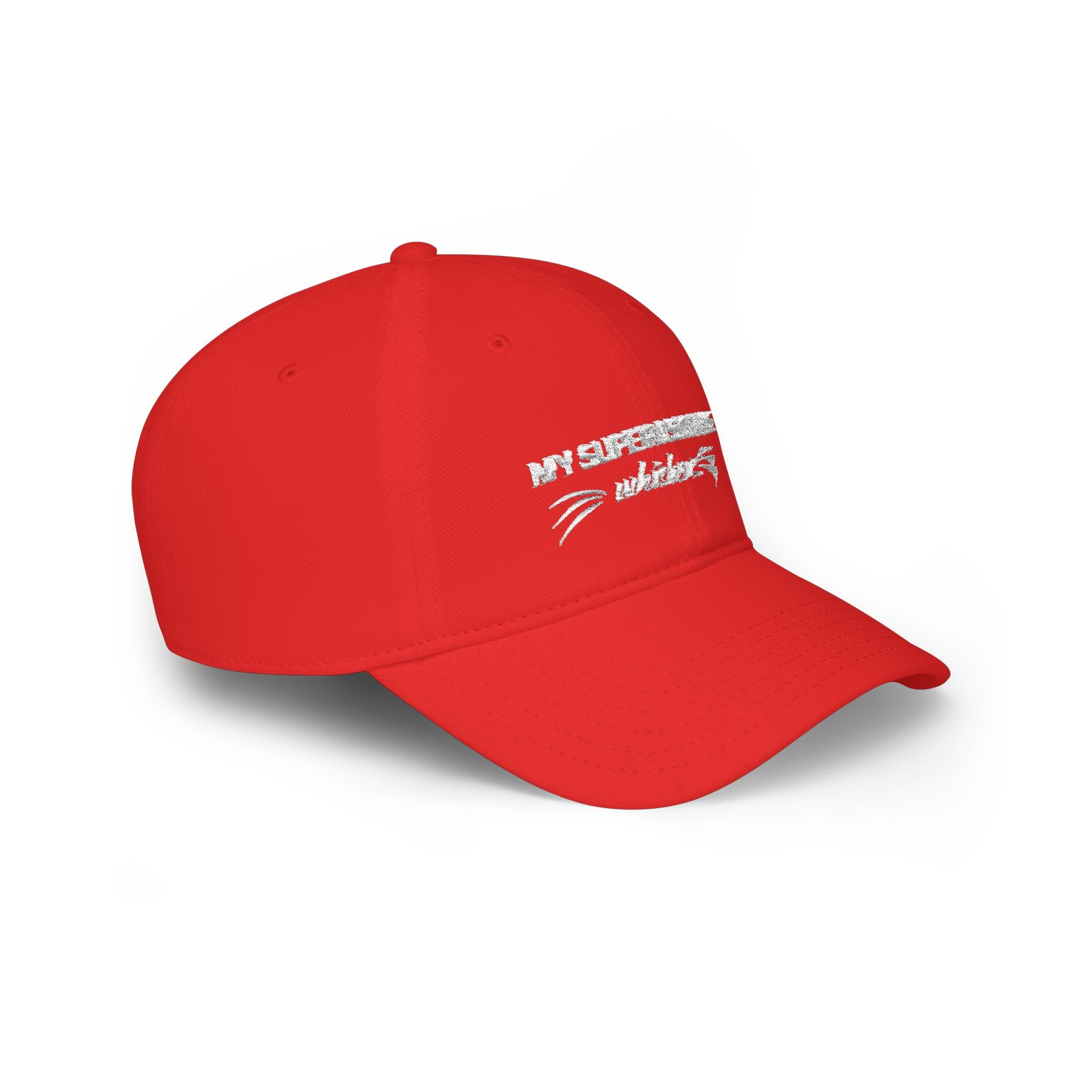My Supervisor Has Whiskers Embroidered Cat Lover Baseball Cap
