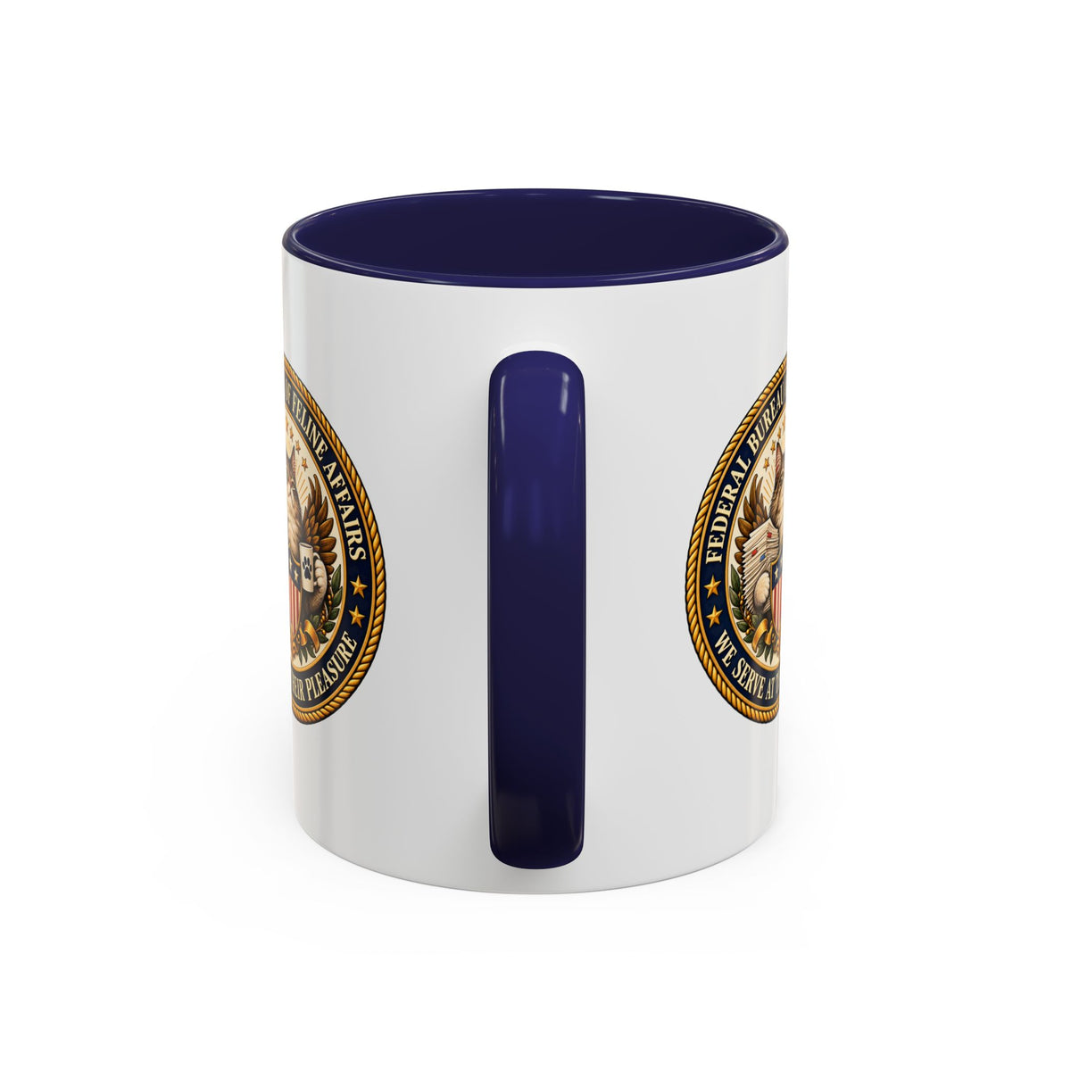 Federal Bureau of Feline Affairs Mug | Funny Cat Government Parody Coffee Cup | 11oz & 15oz