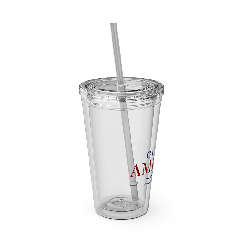 American Gulf Tumbler with Straw, 16oz