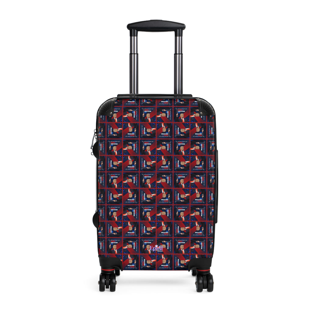 Trump Country Constitution God Patterned Suitcase
