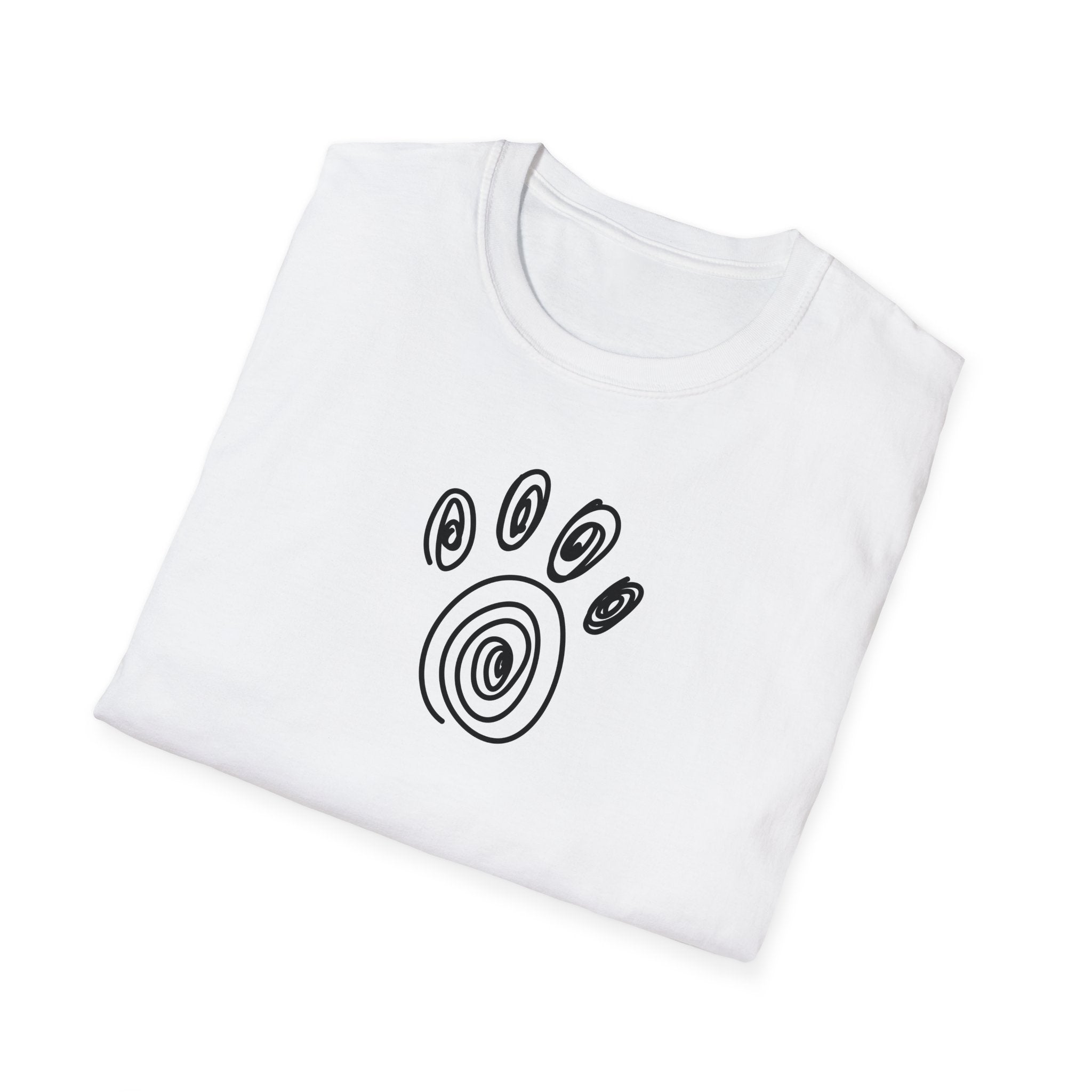 Scribble Paw Unisex Softstyle T-Shirt - EpiAl's Shop