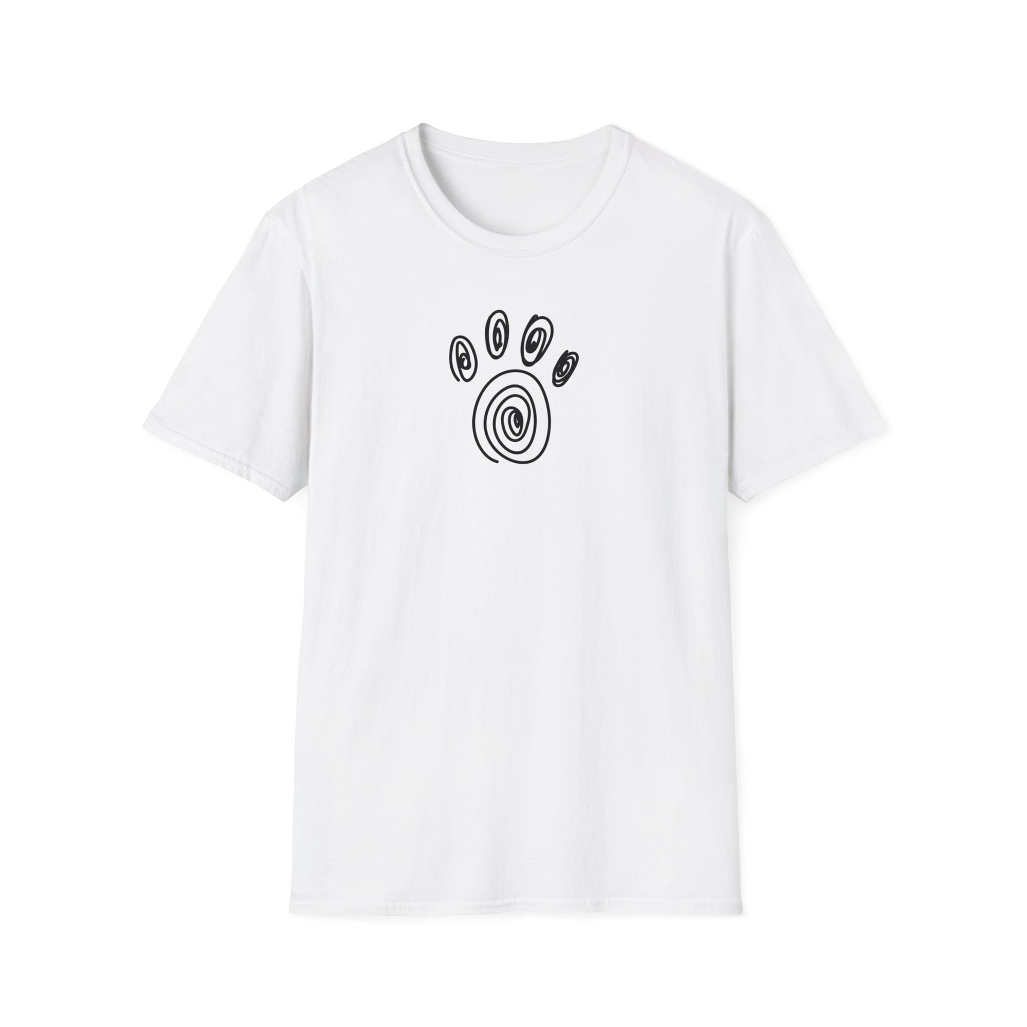 Scribble Paw Unisex Softstyle T - Shirt - T - Shirt - Epileptic Al’s Shop