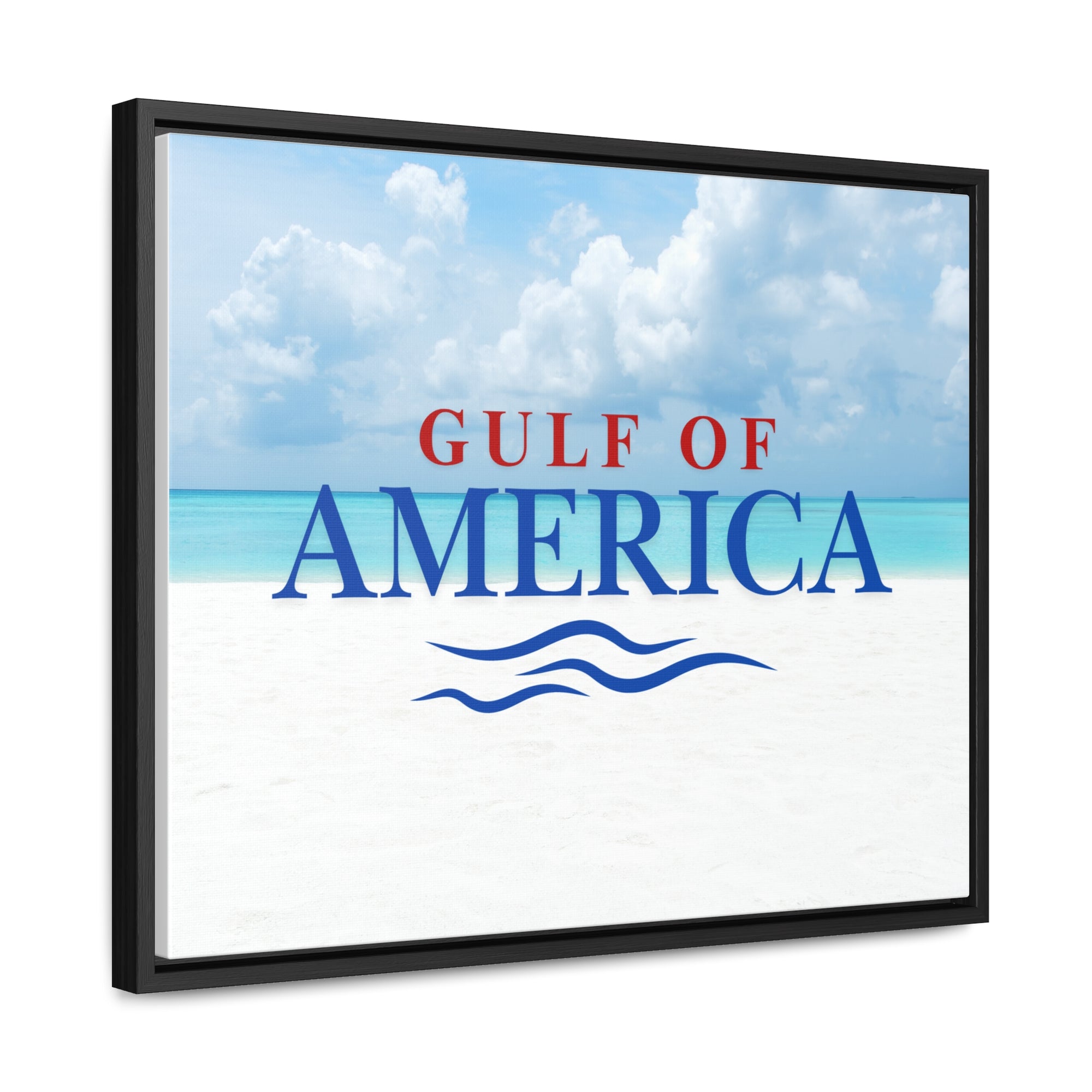 American Gulf Canvas Wrap - Coastal Wall Art for Beach Lovers