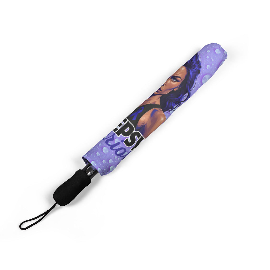 Stylish Foldable Umbrella with Epilepsy Warrior Design