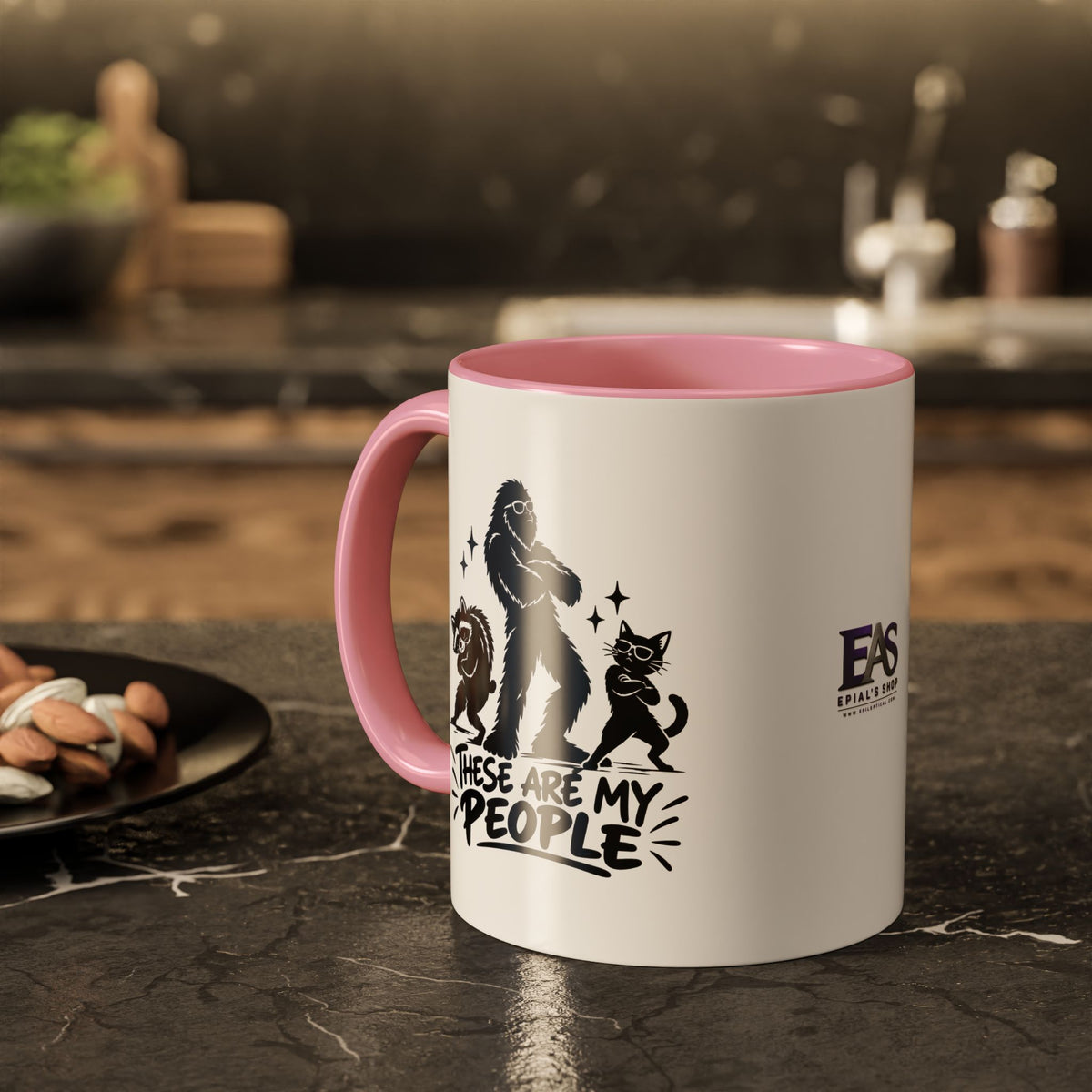 These Are My People Bigfoot, Raccoon & Cat Accent Coffee Mug | 11oz & 15oz