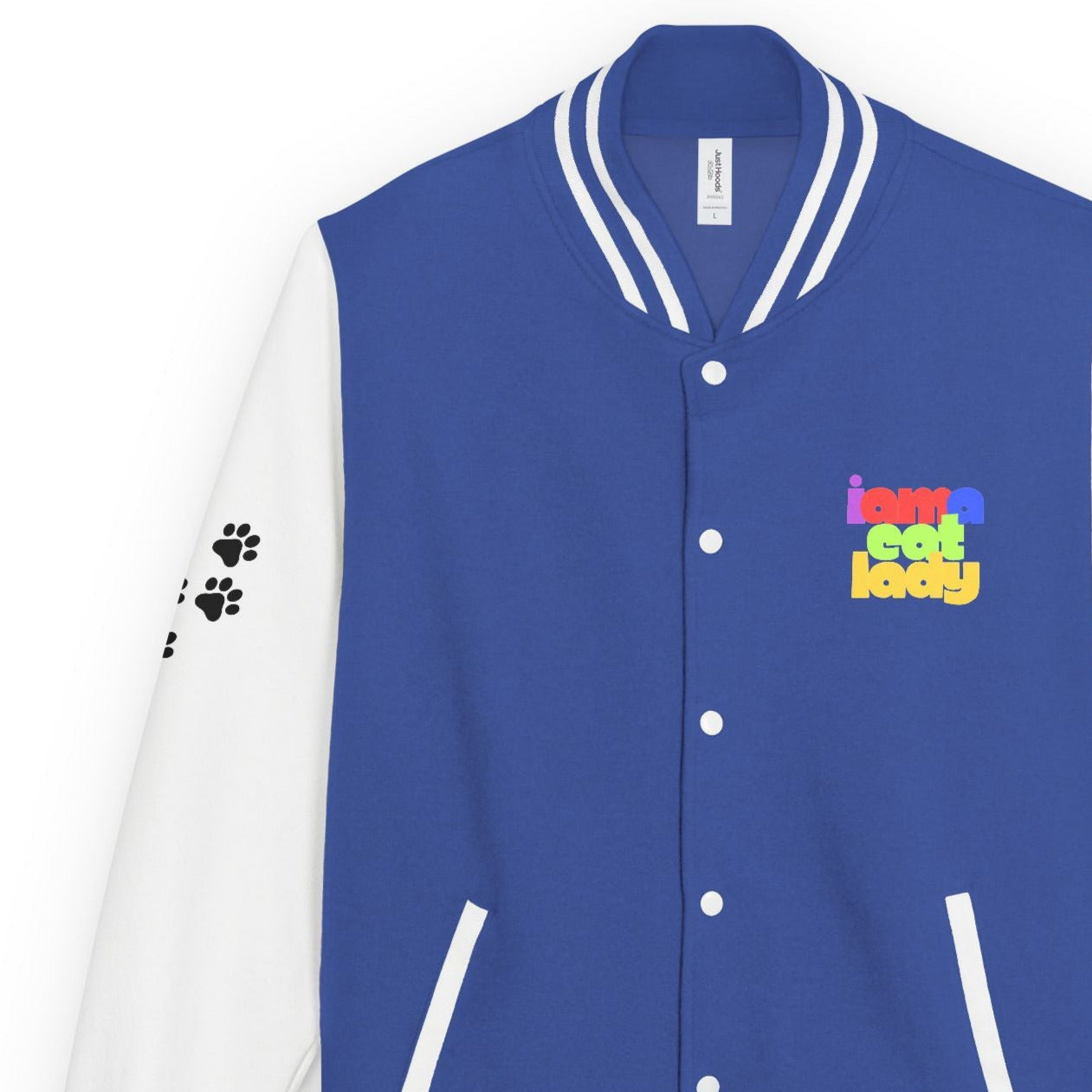I Am A Cat Lady Colorful Letterman Jacket