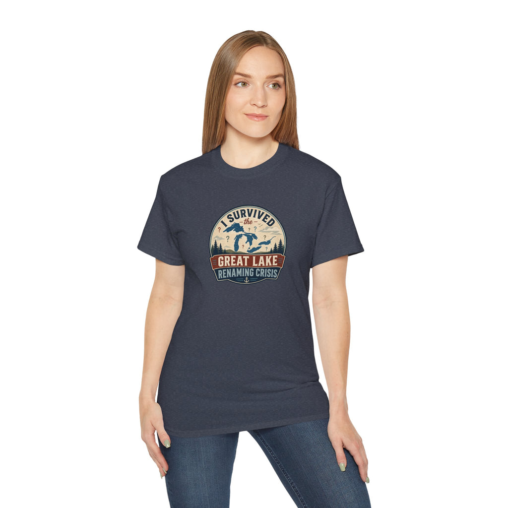 I Survived the Great Lake Renaming Crisis T-Shirt | Lake Ontario vs. Lake America Tee