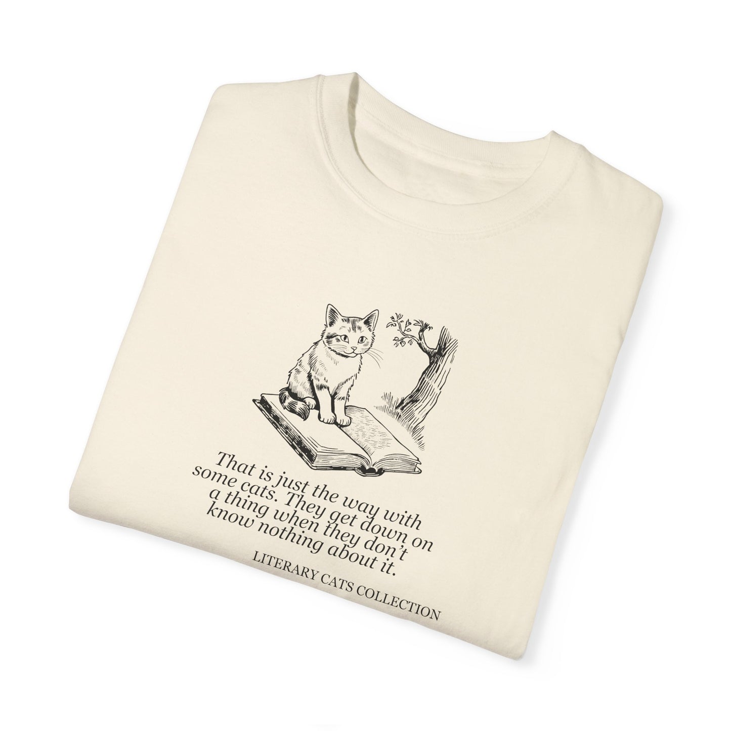 Literary Cat Unisex T-Shirt - Huckleberry Finn