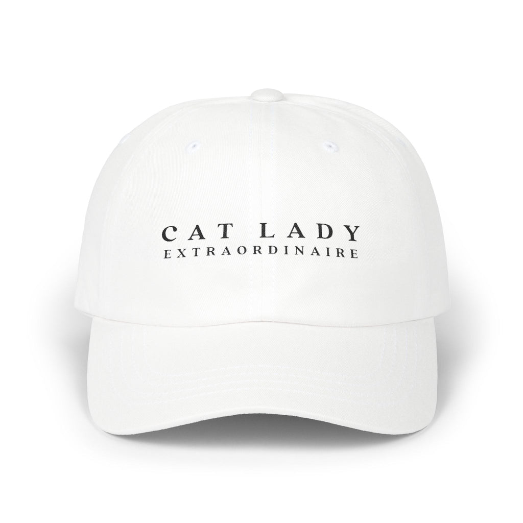 Cat Lady Extraordinaire Cap, Gift for Cat Ladies