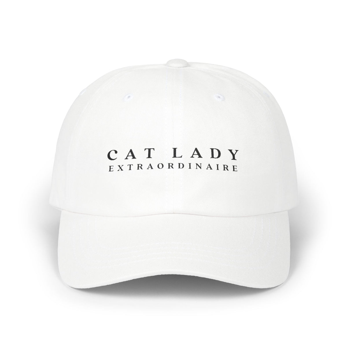 Cat Lady Extraordinaire Cap, Gift for Cat Ladies