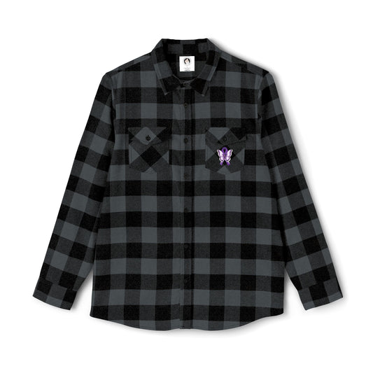 Epilepsy Butterfly Unisex Flannel Shirt