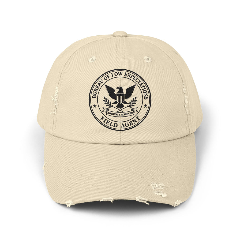 Bureau of Low Expectations Field Agent Distressed Dad Hat