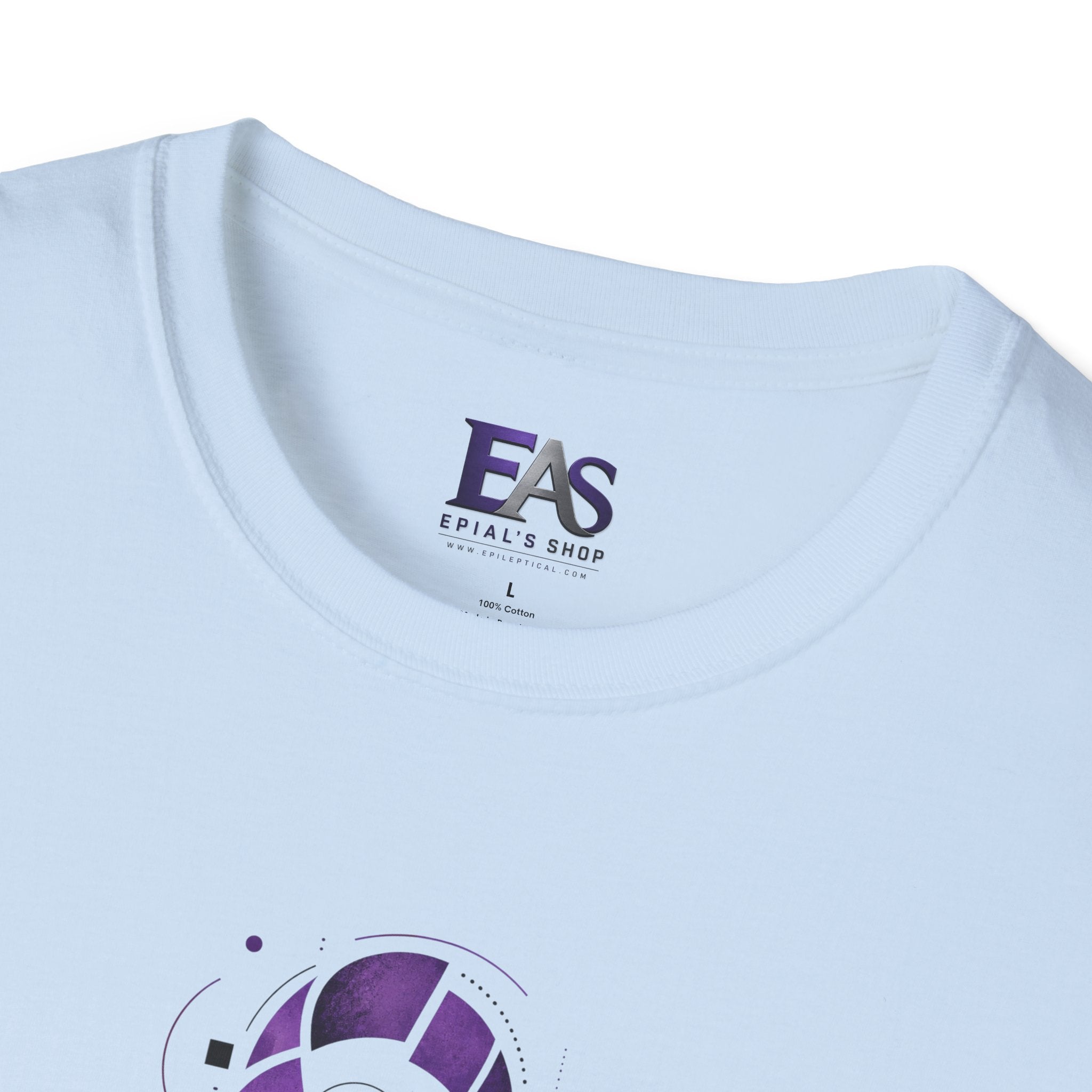 Fragmented, Not Broken Epilepsy Awareness T-Shirt | Purple Ribbon Unisex Graphic Tee