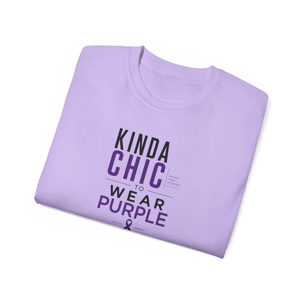 Kinda Chic to Wear Purple Epilepsy Awareness T-Shirt