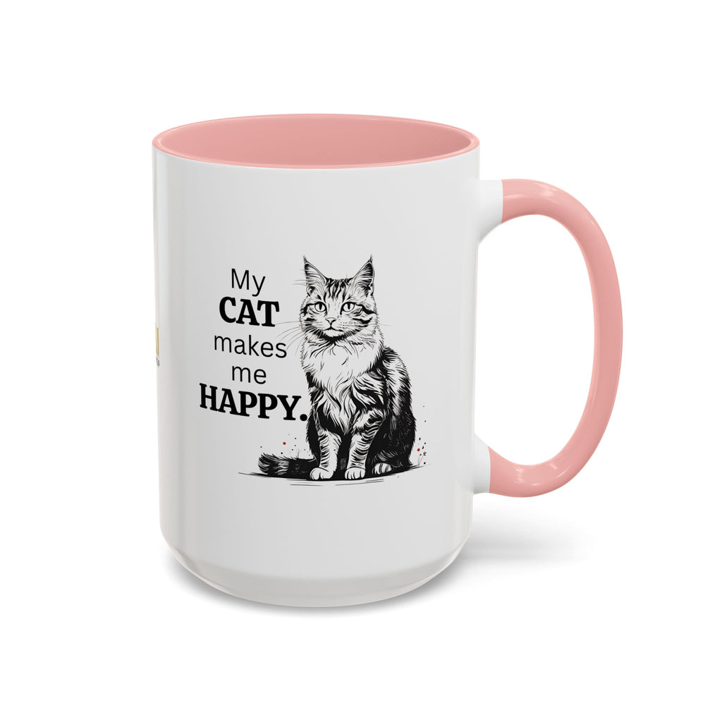Cat Lover's Accent Coffee Mug: Perfect Gift for Cat Owners